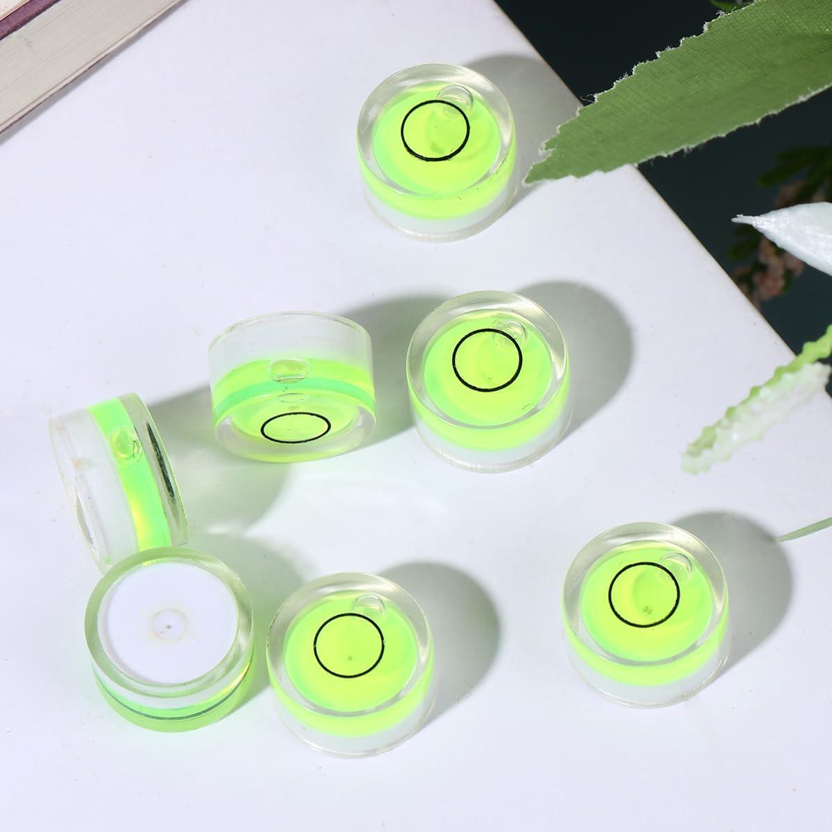 Nivel de Burbuja Circular ULTECHNOVO 18x9mm Verde - 10 Pcs