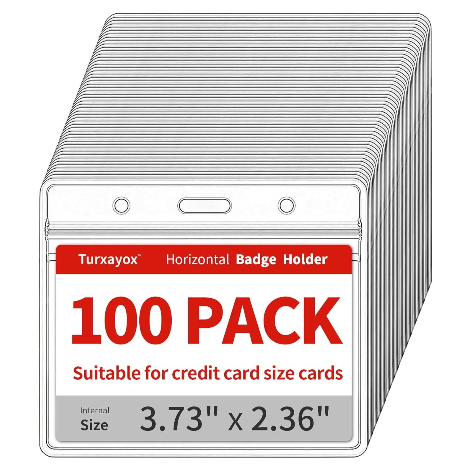Paquete de 100 Sujetadores de Identificación Turxayox Horizontales