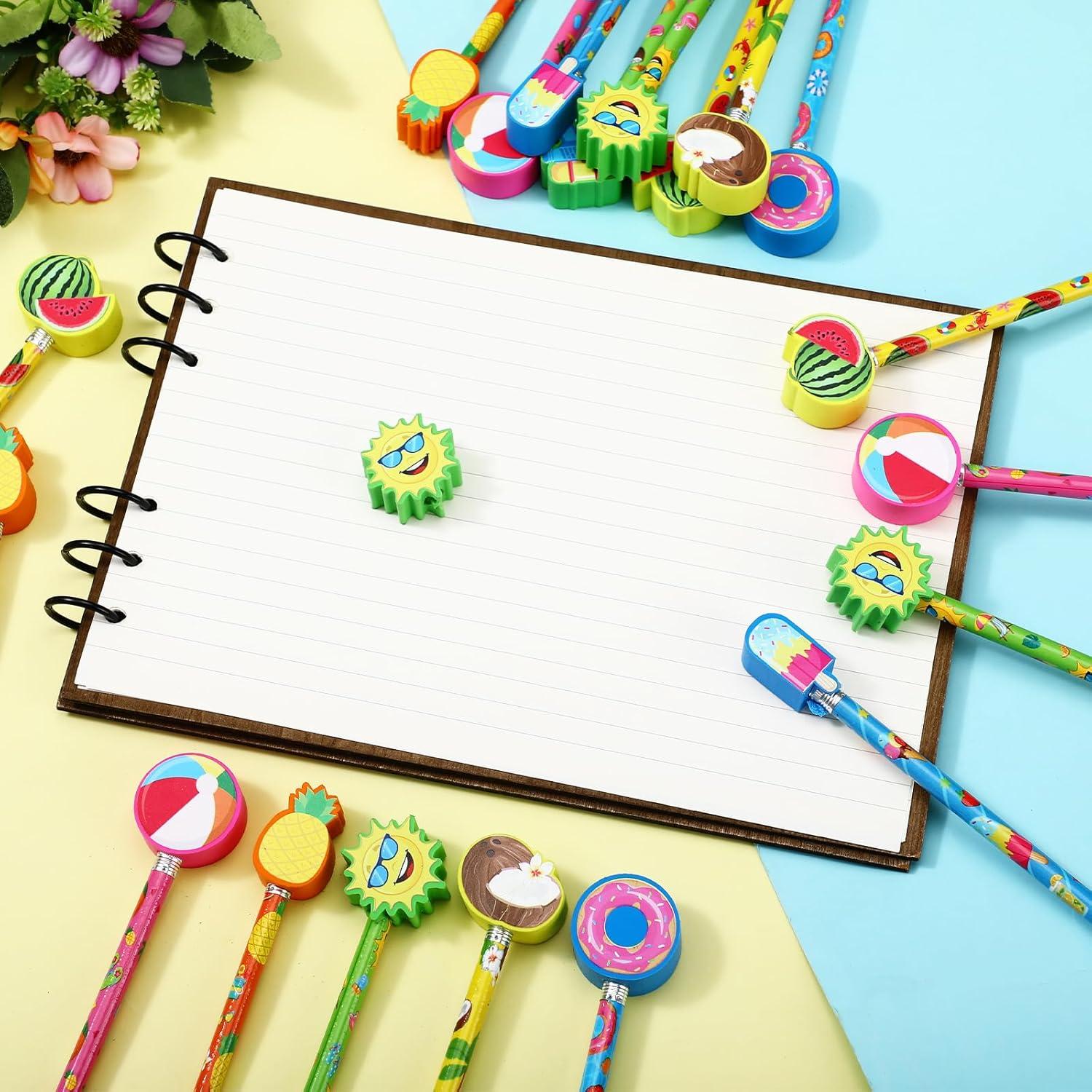 Lápices de Playa Tenceur 48 Pcs con Adornos de Hawaii