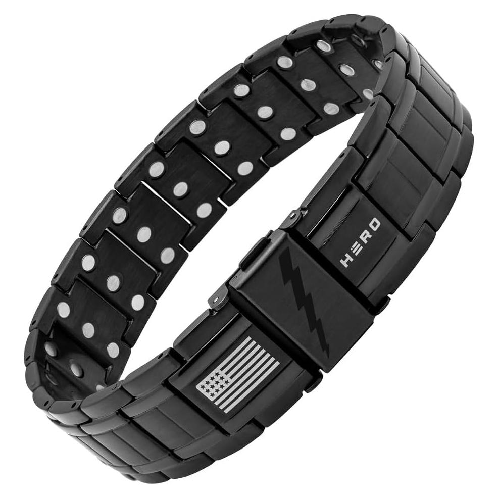 Pulsera Magnética Titanio Hero - Terapia Magnética Unisex