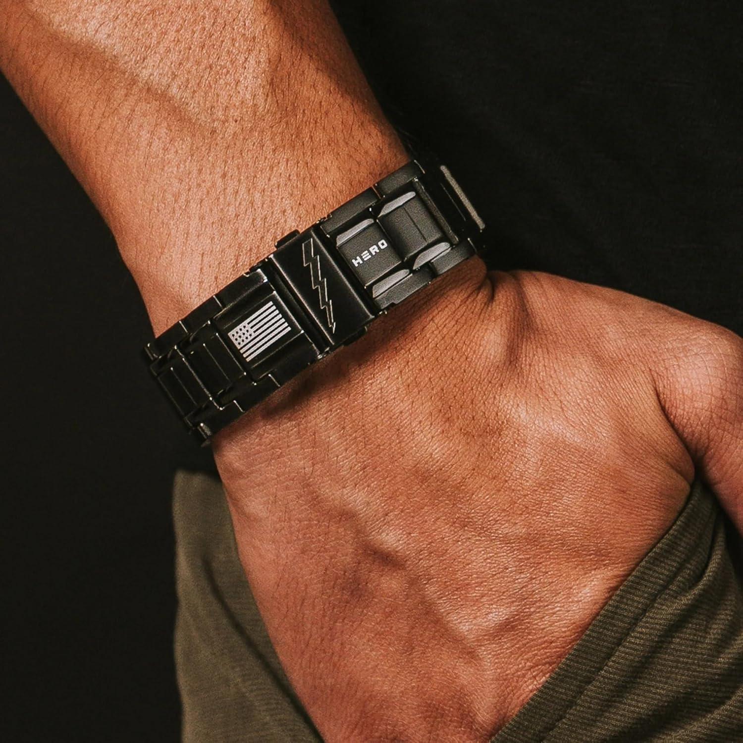 Pulsera Magnética Titanio Hero - Terapia Magnética Unisex