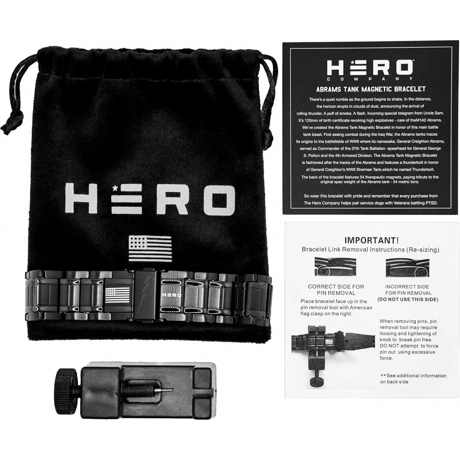 Pulsera Magnética Titanio Hero - Terapia Magnética Unisex