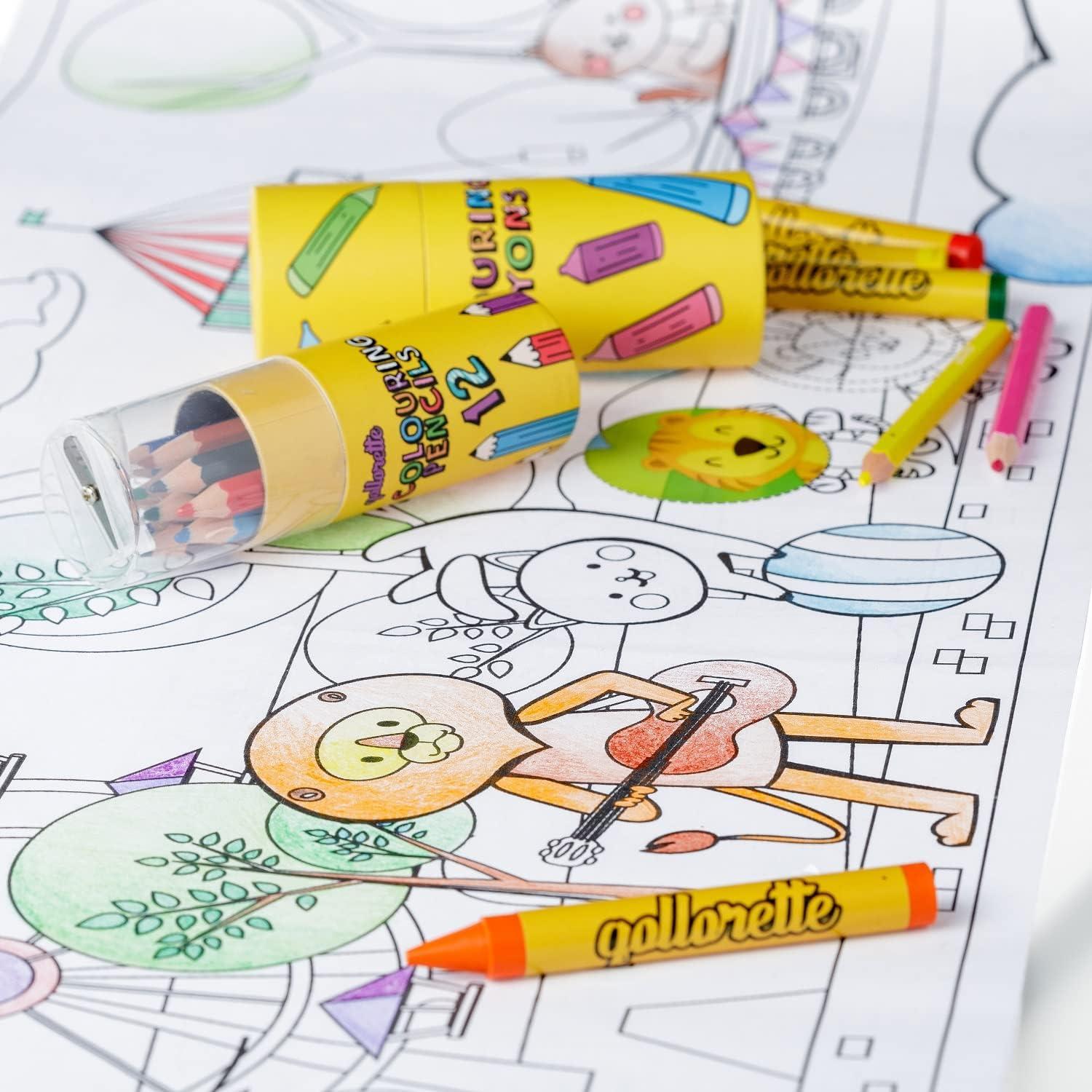 Juego de Colorear para Niños qollorette - Rollo Adhesivo 480 cm