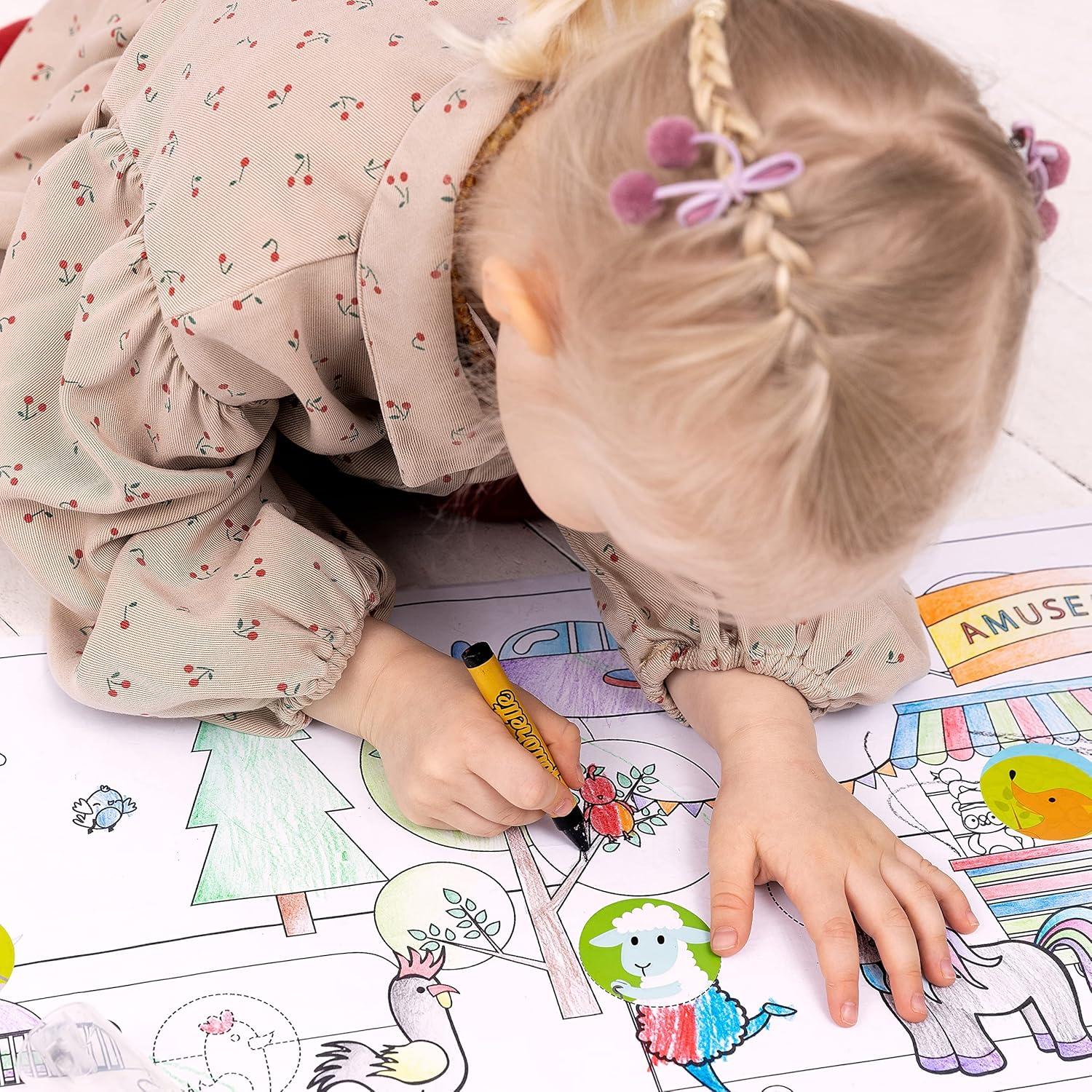 Juego de Colorear para Niños qollorette - Rollo Adhesivo 480 cm