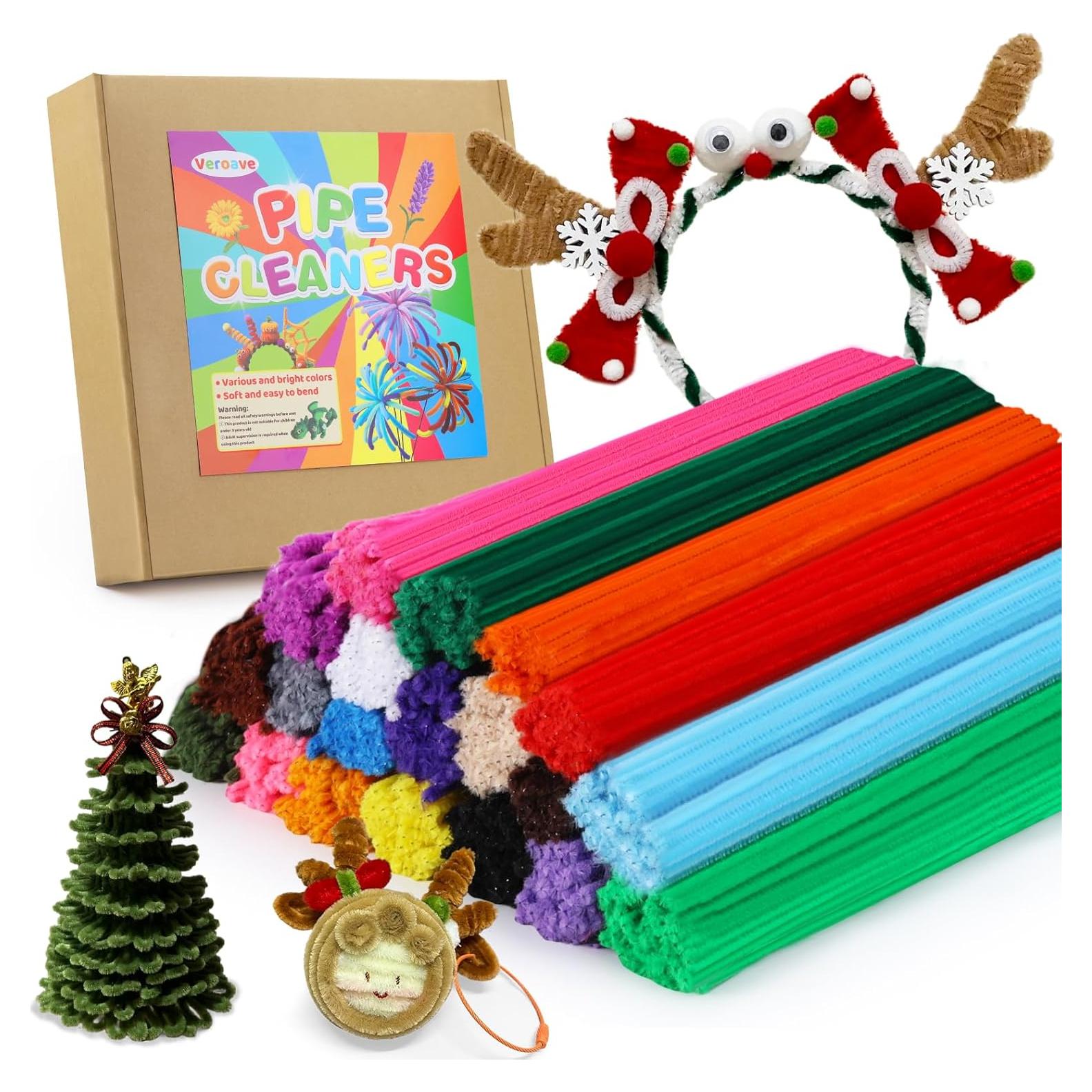 1200 Limpiapipas Gruesos Veroave Multicolor para Manualidades