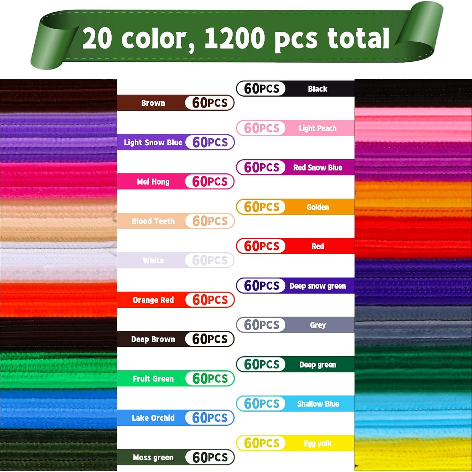 1200 Limpiapipas Gruesos Veroave Multicolor para Manualidades