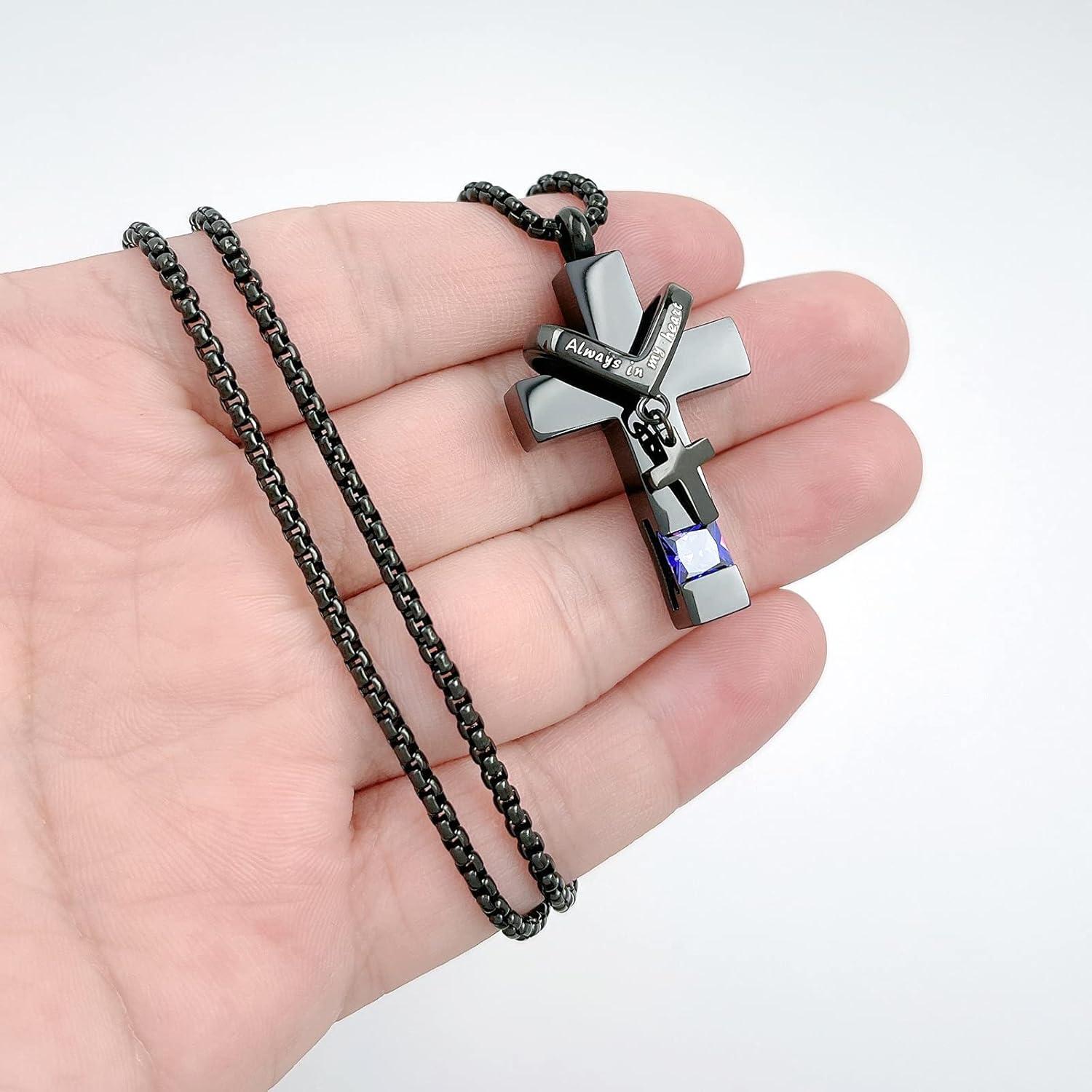 Collar de Urna de Cremación YOUFENG 3 Piezas Acero Inoxidable