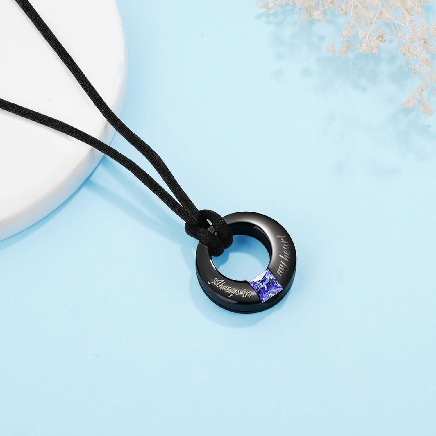 Collar de Urna de Cremación YOUFENG 3 Piezas Acero Inoxidable