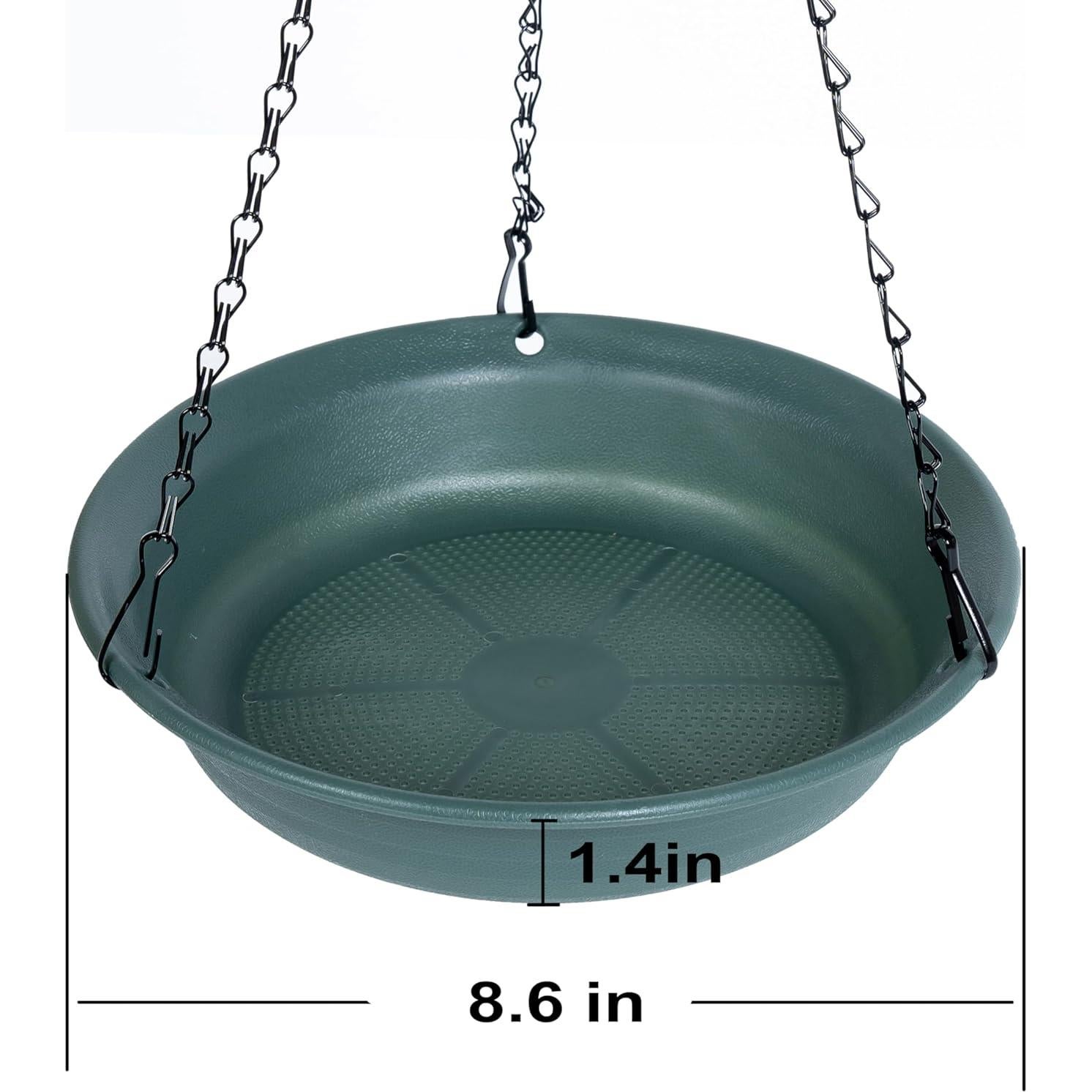 Comedero para Aves Colgante VUWEZ 20.32 cm Verde Exterior