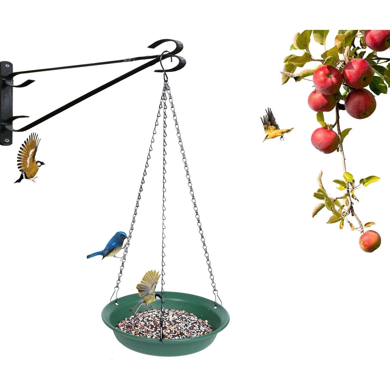 Comedero para Aves Colgante VUWEZ 20.32 cm Verde Exterior