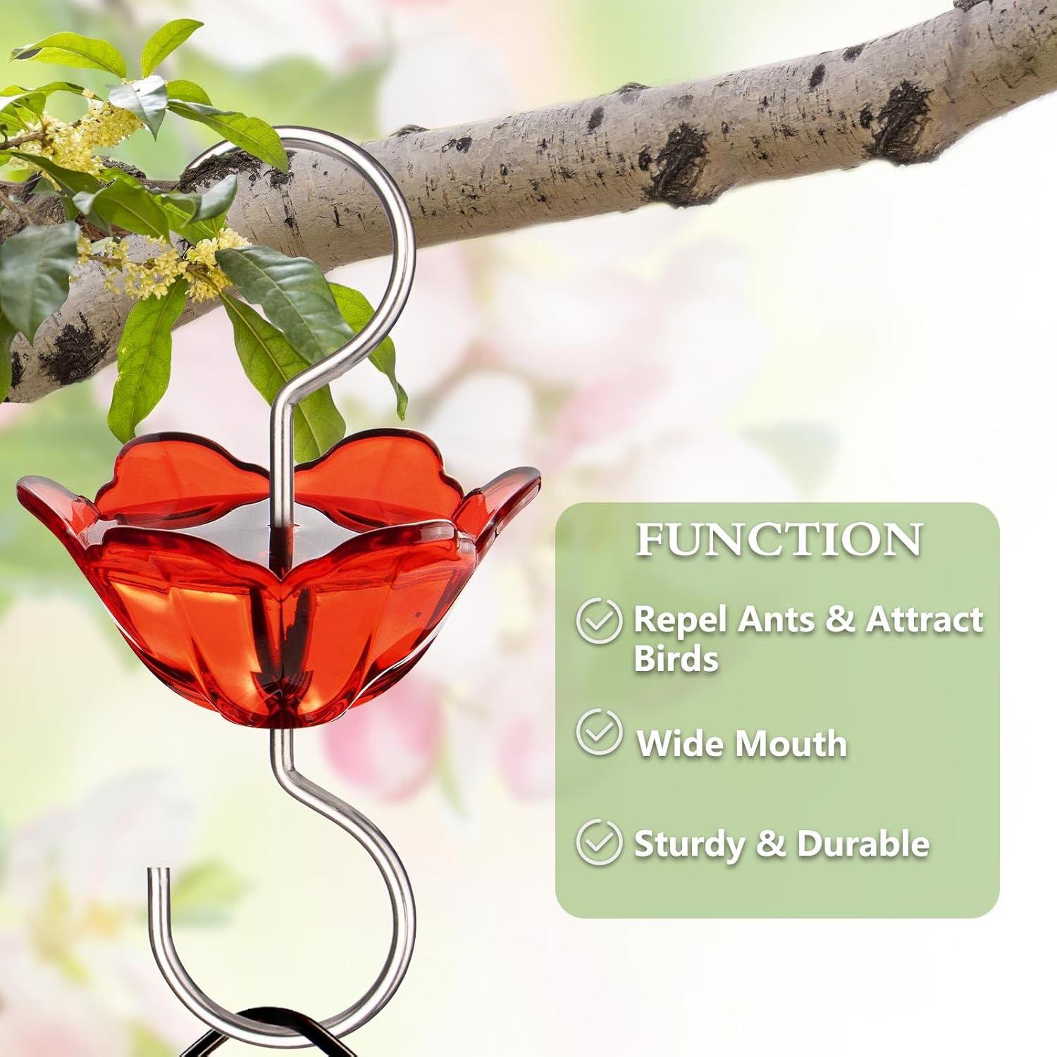 BOLITE Moat Ant para Alimentadores de Colibríes, 148 ml, Rojo