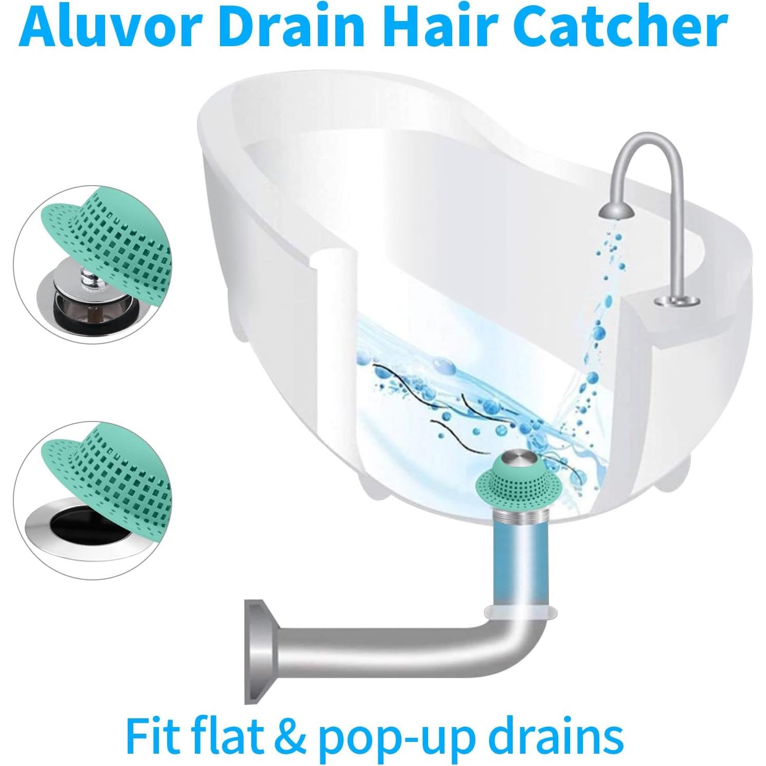 Captador de Cabello para Drenaje Aluvor - Silicona Plegable 11.4 cm