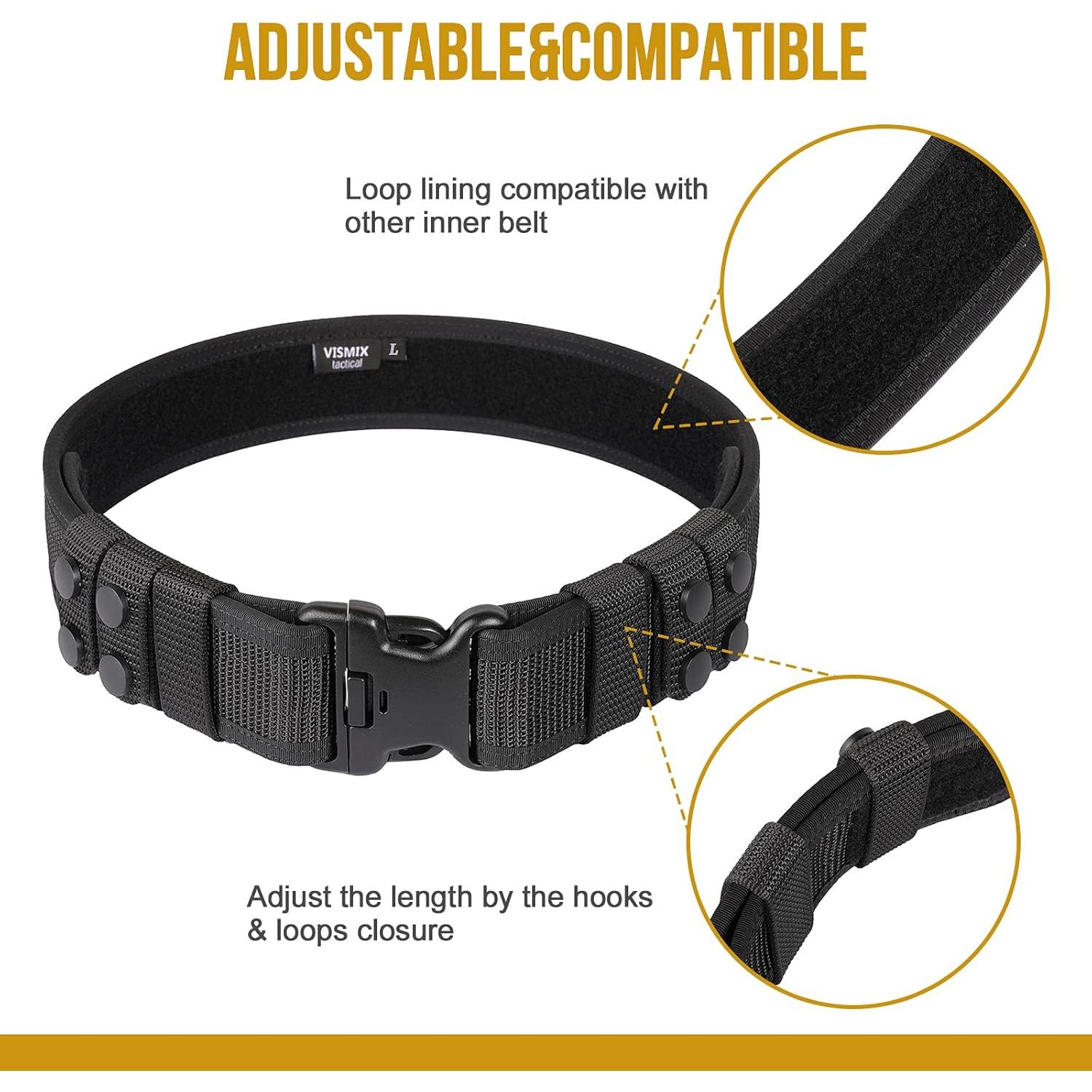 Cinturón de Deber VISMIX 2" Nylon Ajustable Seguridad