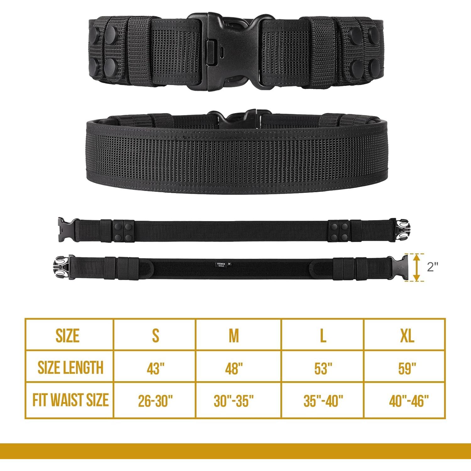 Cinturón de Deber VISMIX 2" Nylon Ajustable Seguridad