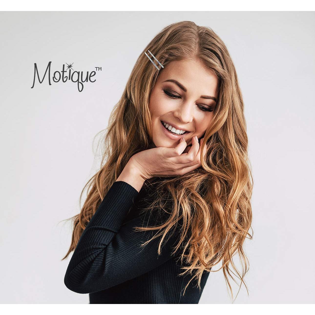 Clip para cabello Motique Accessories con strass - 4 unidades