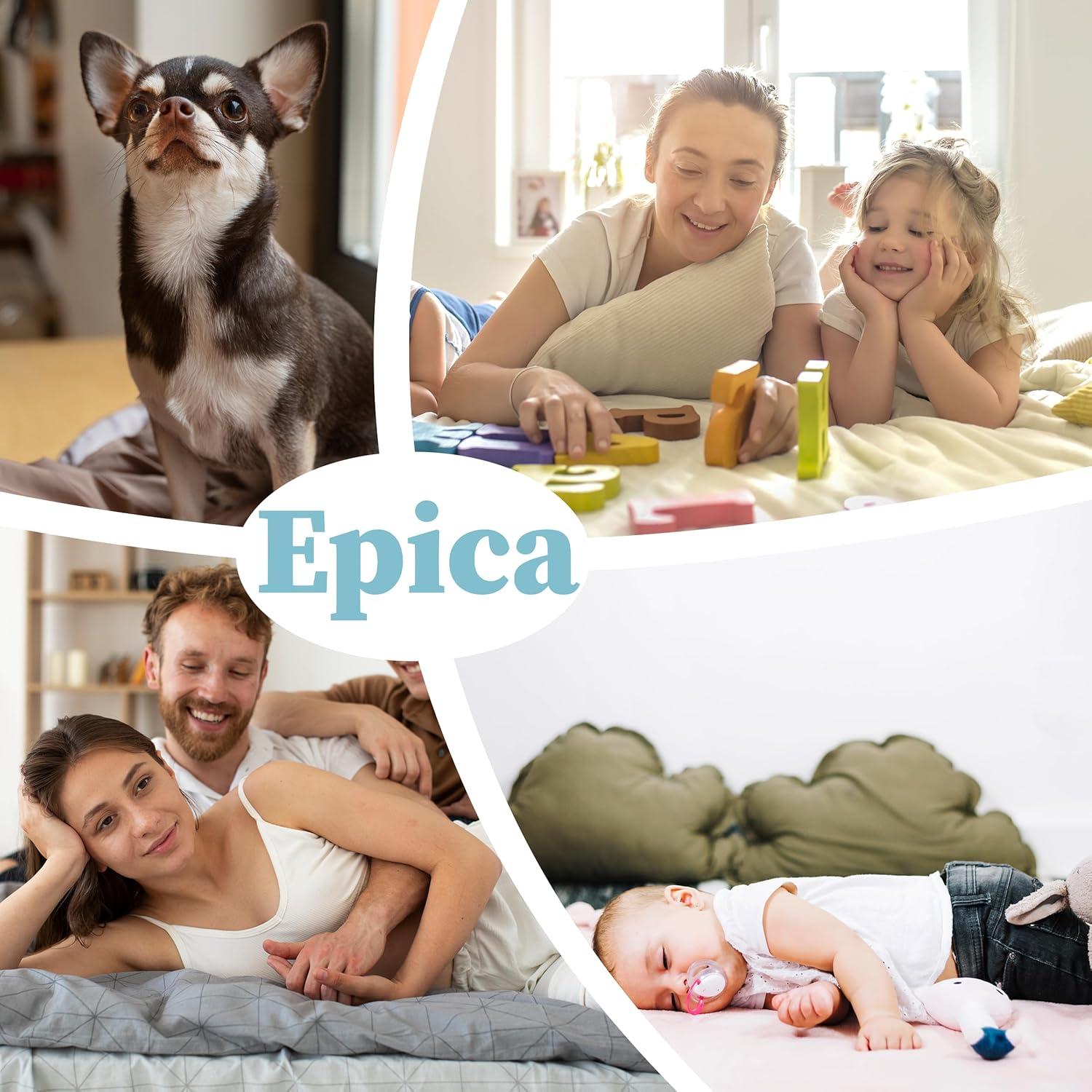 Protector de Cama Acolchado Impermeable Epica 86x132 cm