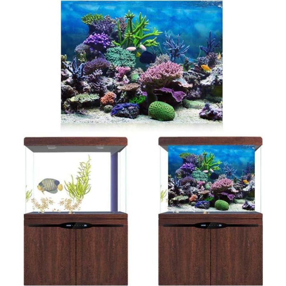 Póster de Acuario HEEPDD 61x41 cm PVC Autoadhesivo Colorido