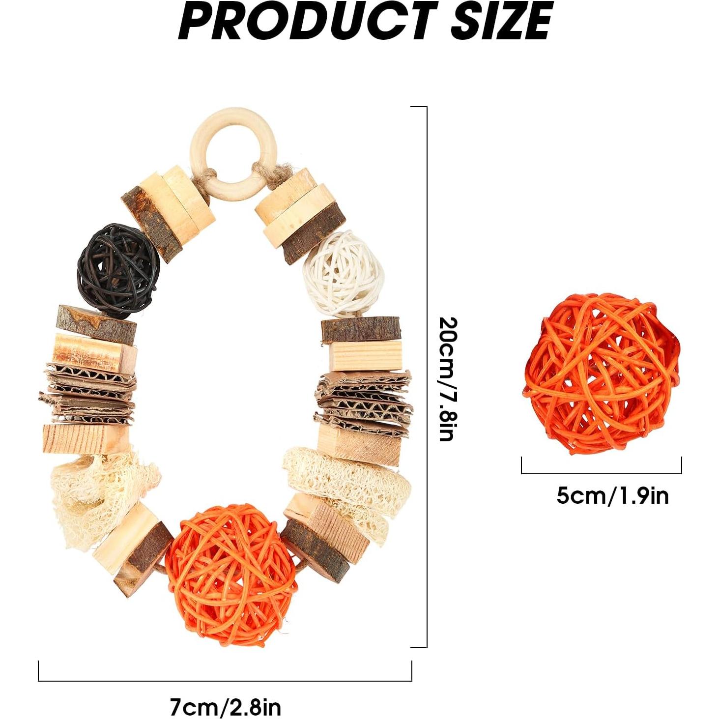 Juguetes Masticables para Roedores Abizoo - Madera Natural