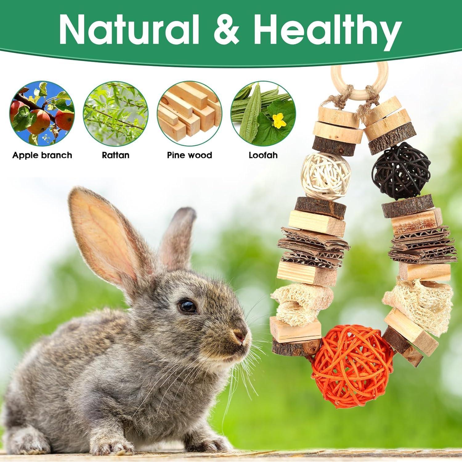 Juguetes Masticables para Roedores Abizoo - Madera Natural