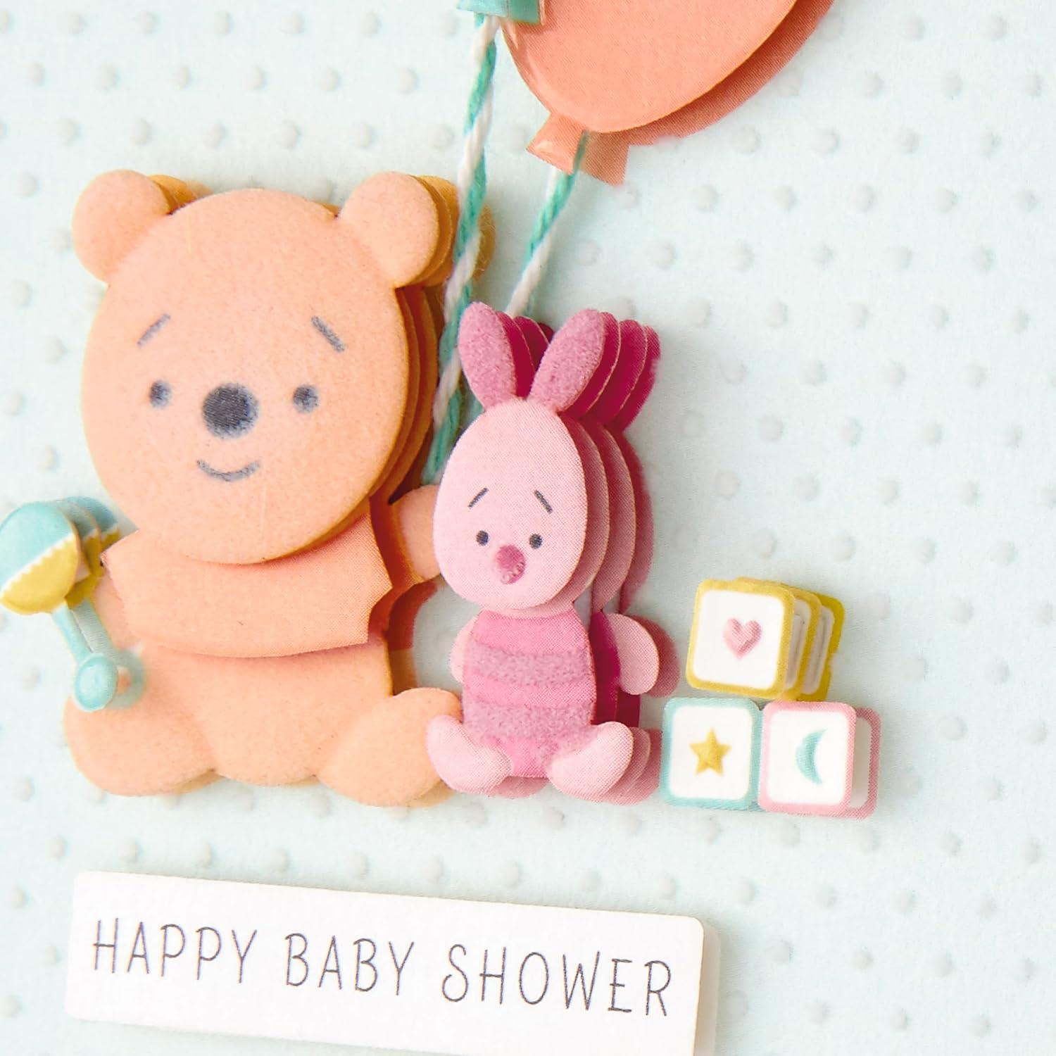 Tarjeta de Felicitación Hallmark Baby Shower Winnie Pooh 14.6x21cm