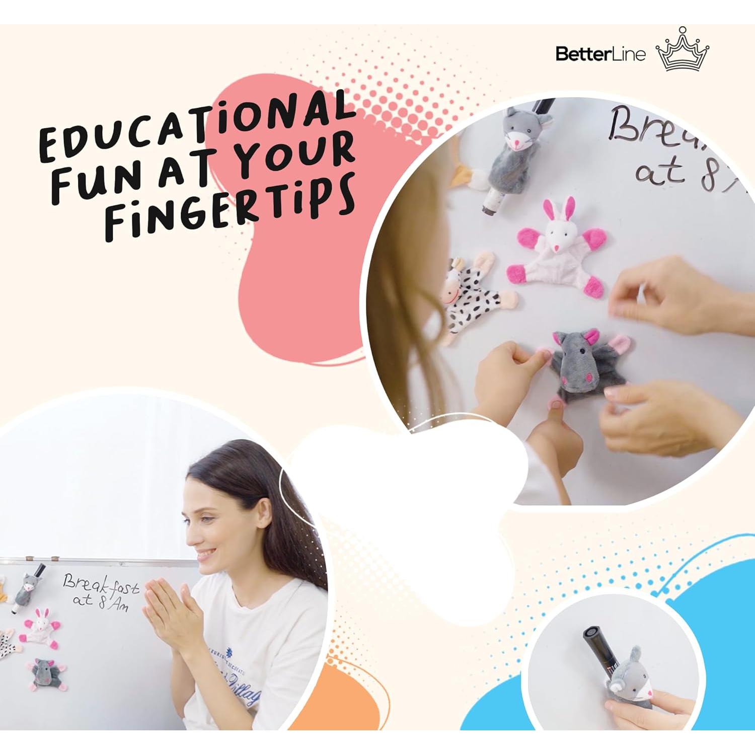 Imanes de Nevera Educativos BetterLine - Animales de Peluche 4 Pzas