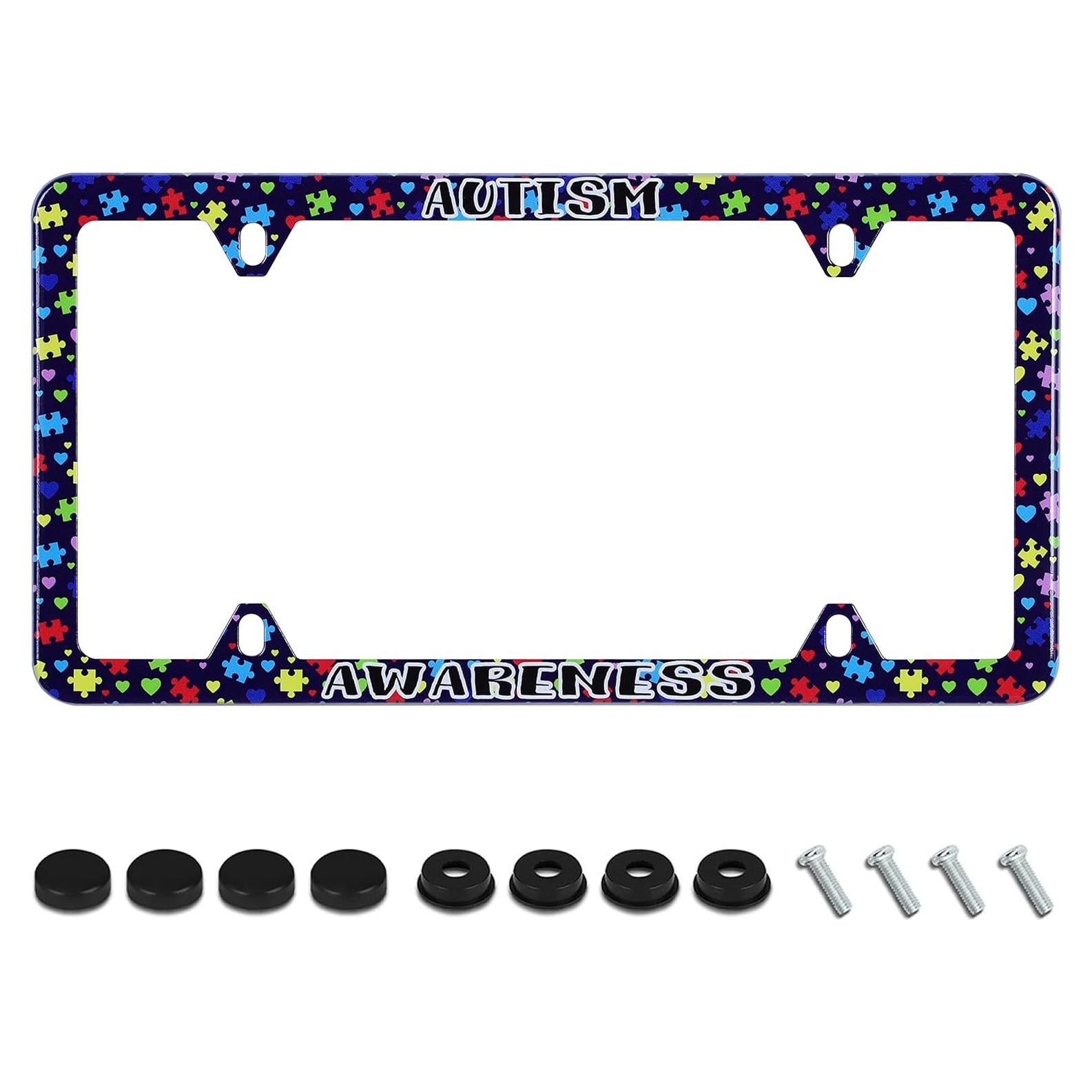 Marco de Placa de Licencia UNINDREM Acero Inoxidable 31x16cm