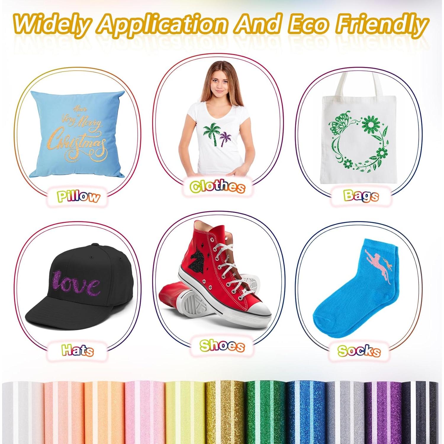 Vinilo de Transferencia Térmica TORC Glitter Negro 30.48x182.88cm