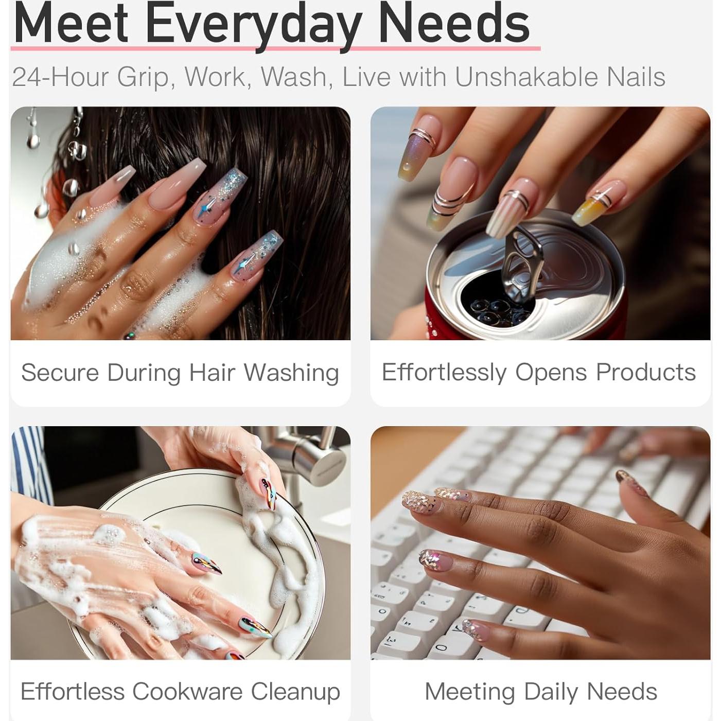 Pegamento para Uñas Postizas Curvlife 15g - Secado Rápido, Duradero