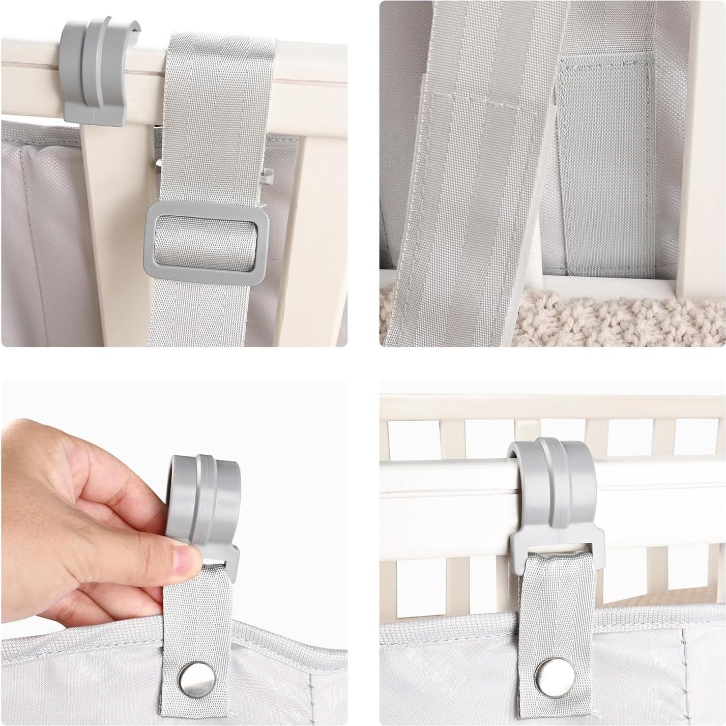 Organizador de Pañales Bebamour Colgante para Cuna y Mesa - Gris