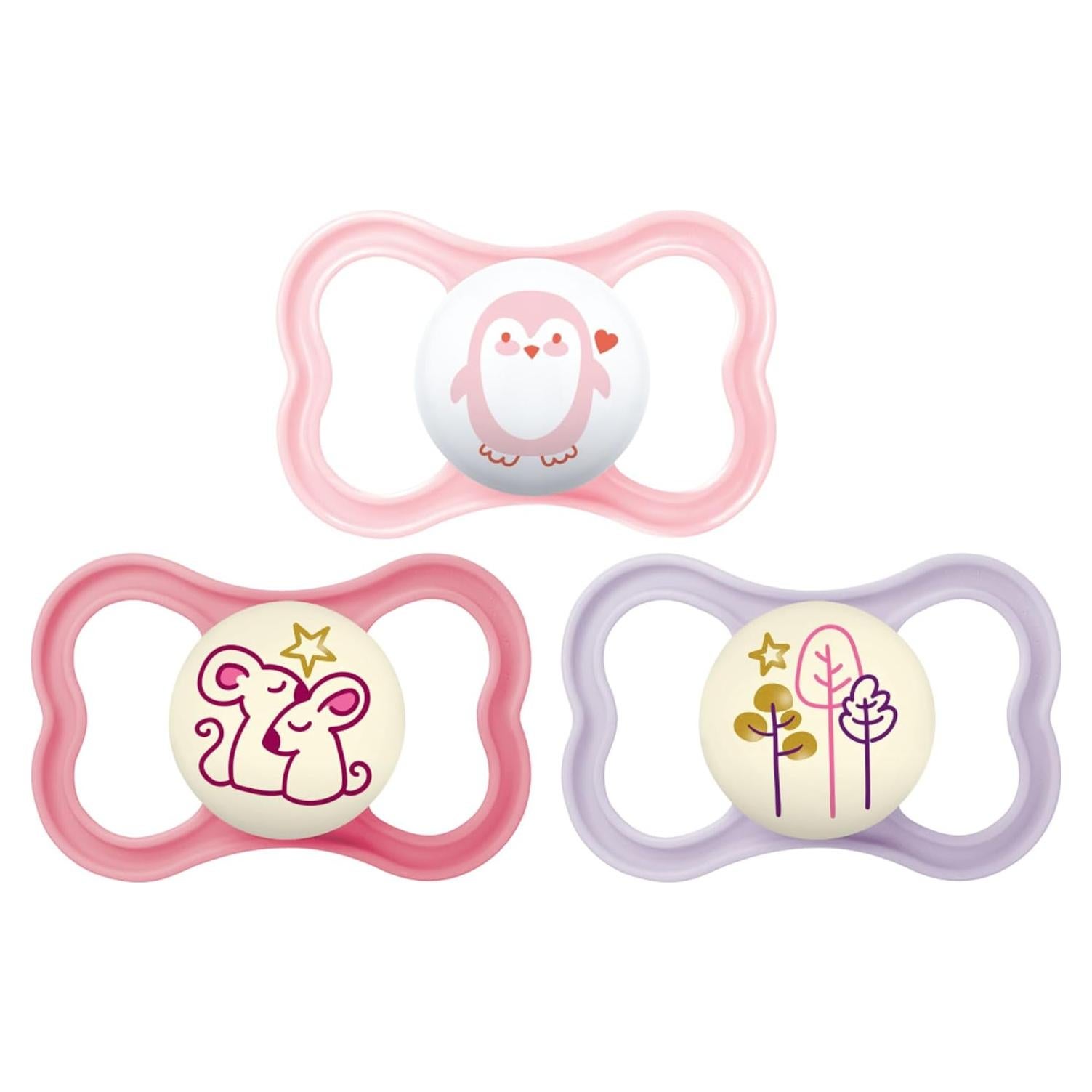 Chupete MAM Air para Bebés 16+ Meses, Brilla en la Oscuridad, 3 Piezas