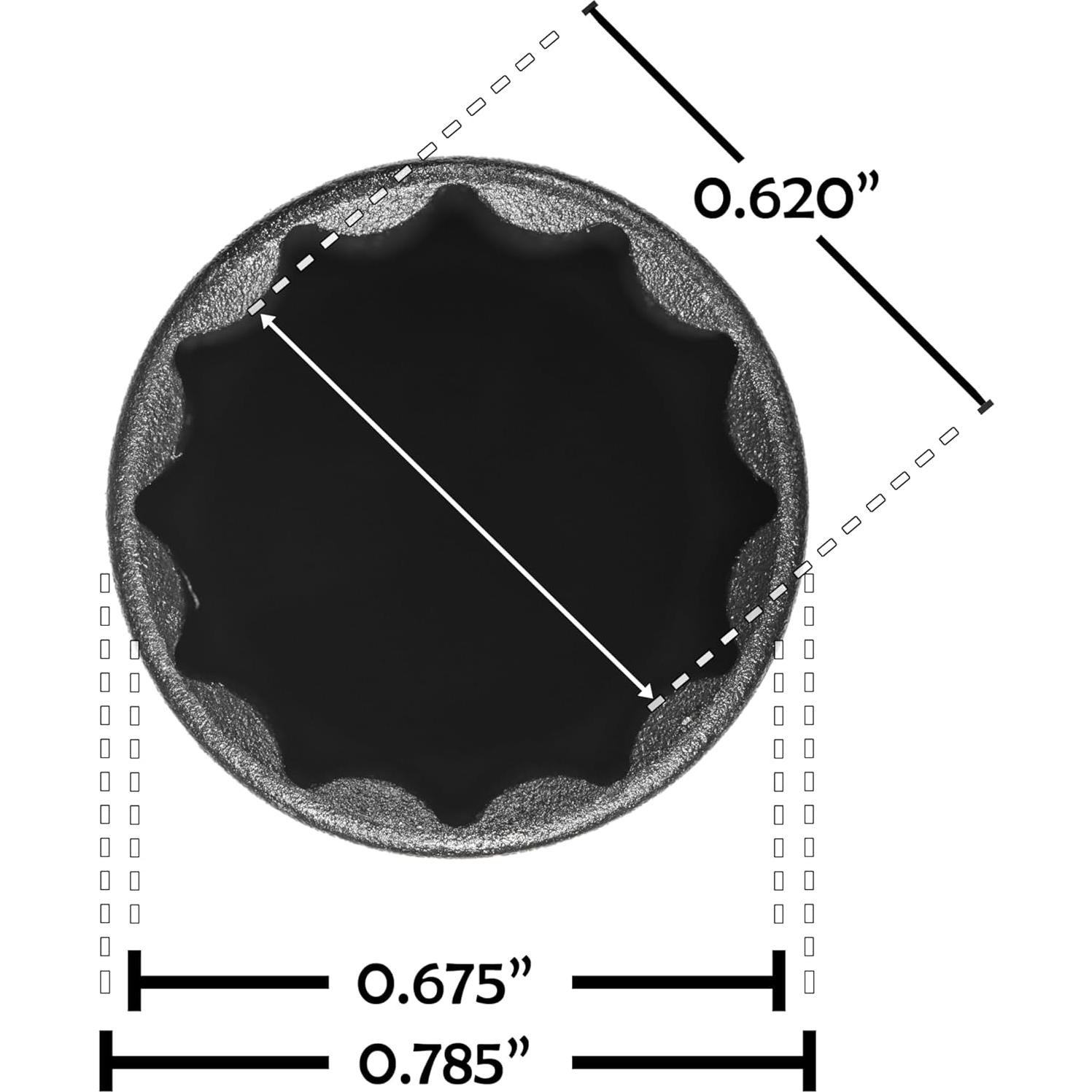 Llave de Tuerca de Bloqueo Steelman Pro 12-Spline 17.5mm