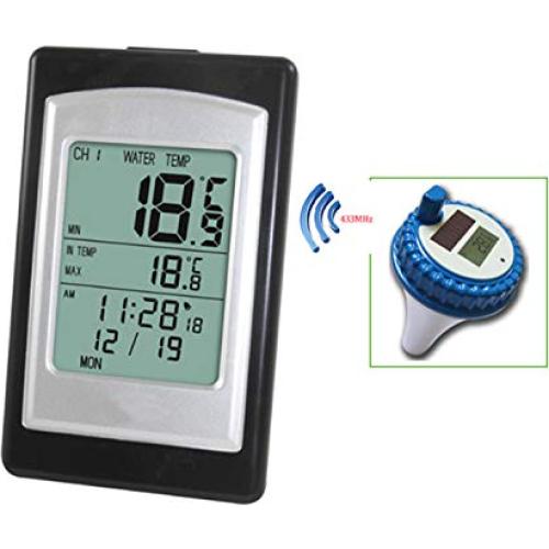 Termómetro Inalámbrico Solar AMTAST WT0124 para Piscina