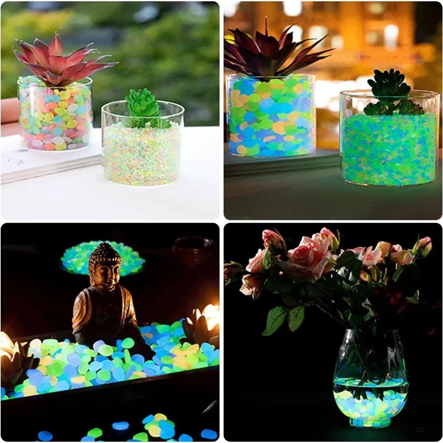 Guijarros Decorativos Brillantes HJLLJJGA 500 Piezas Azul