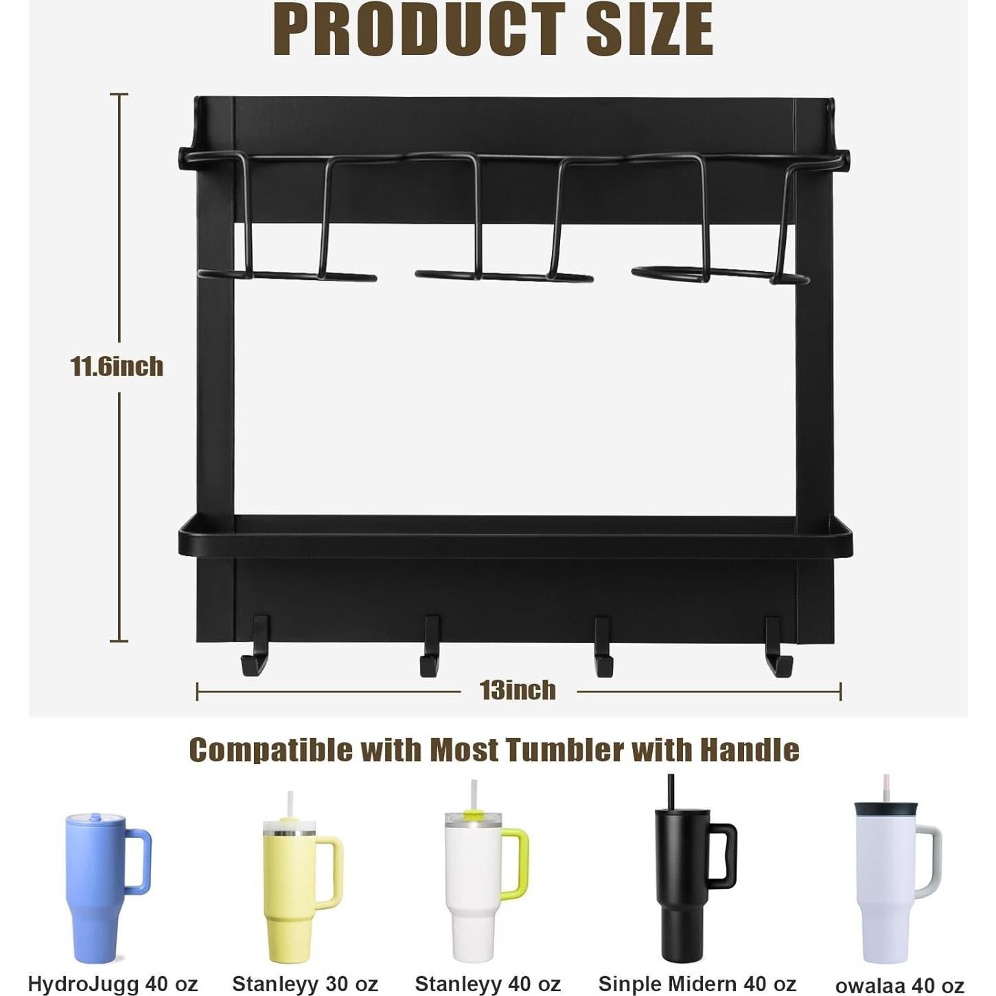 Organizador de Botellas de Agua Xeerrfan para Tazas Stanley 30/40 oz