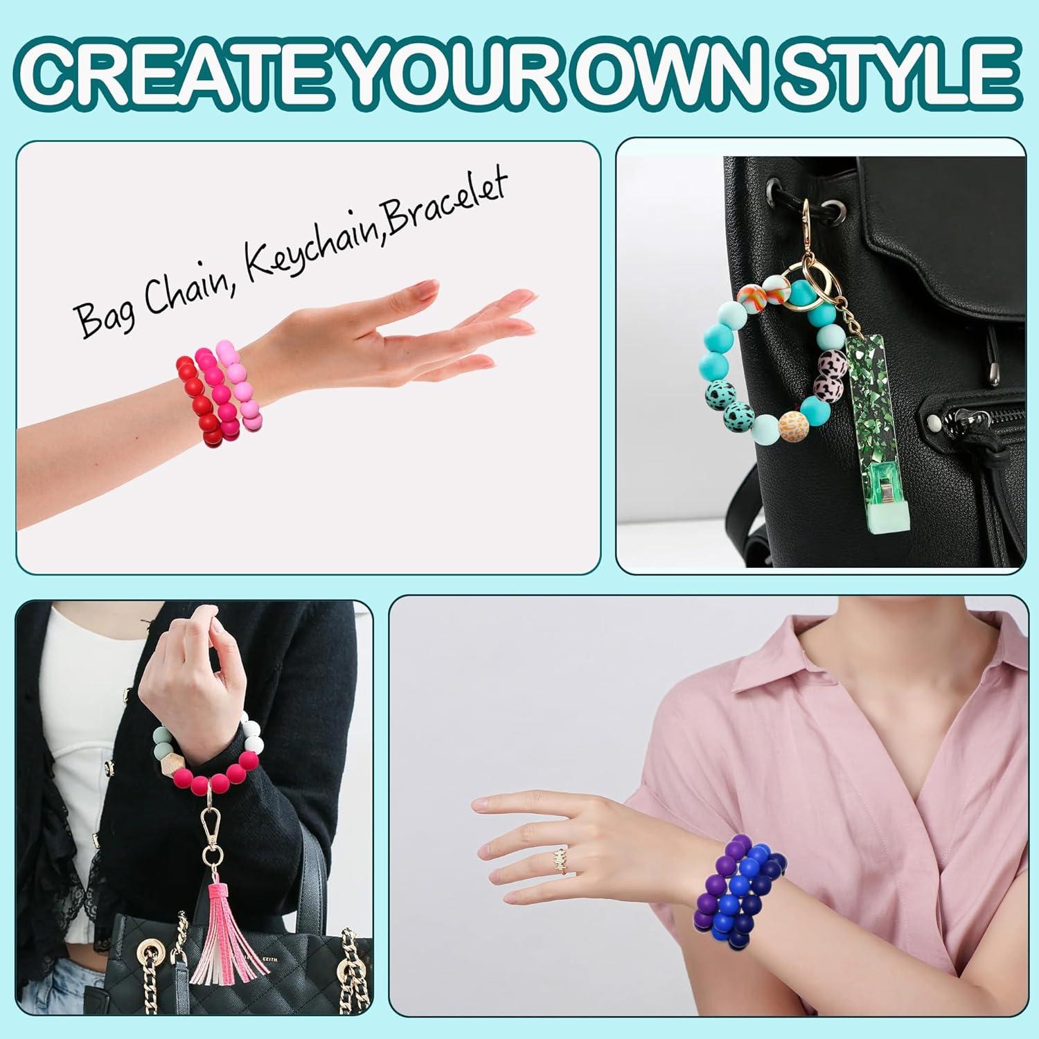 120 Perlas de Silicona Richbunnys 15mm para Manualidades Albaricoque