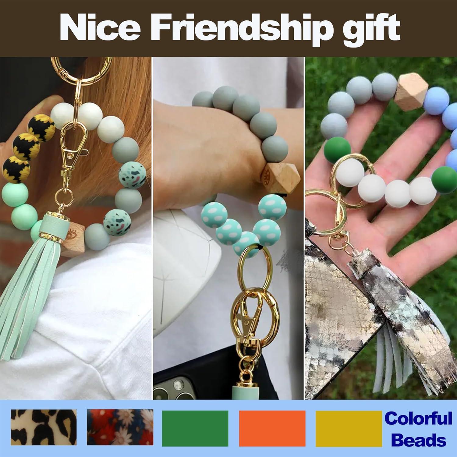 120 Perlas de Silicona Richbunnys 15mm para Manualidades Albaricoque