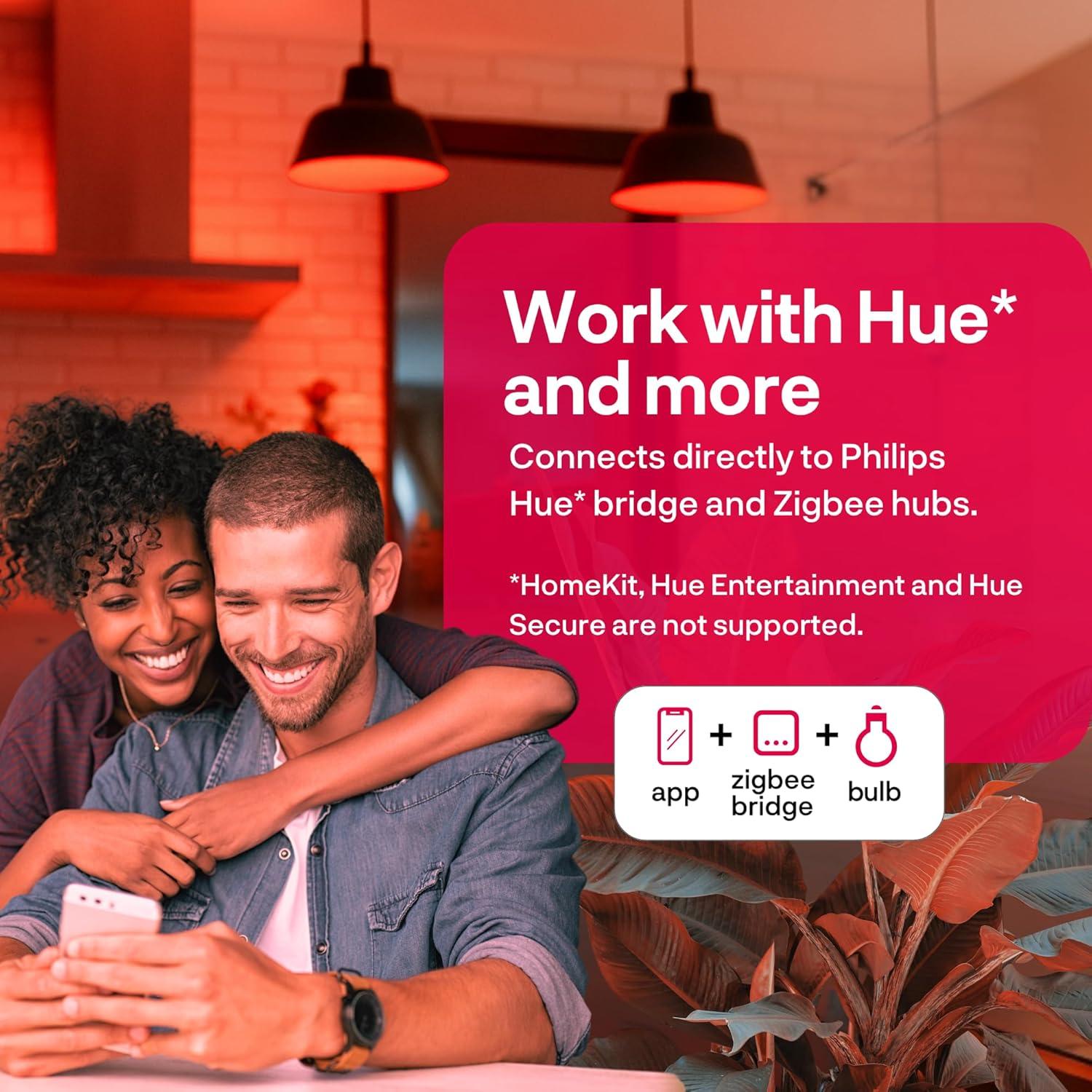 Bombilla Inteligente Innr A19 E26 LED 1100 Lúmenes Paquete de 4