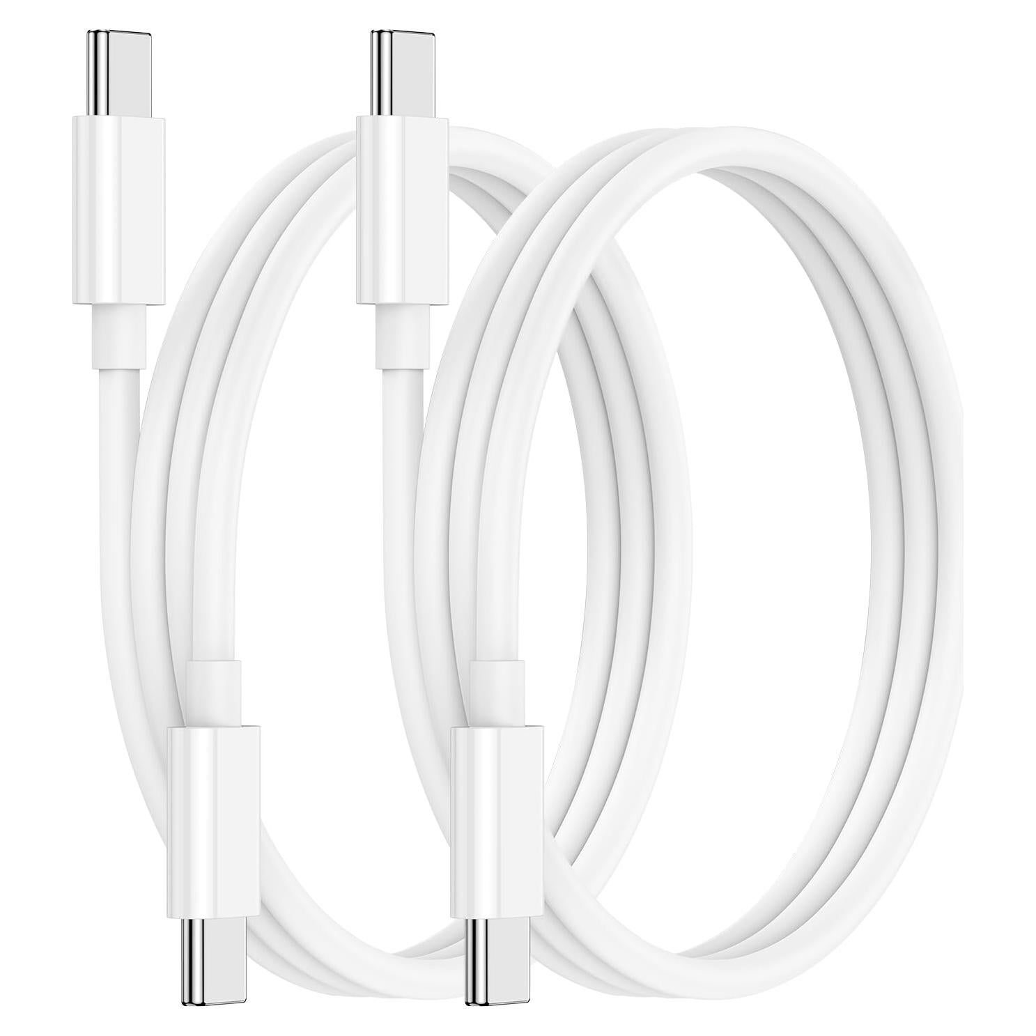 Cable USB C a USB C 60W Hefaao 3 pies (0.91m) Paquete de 2