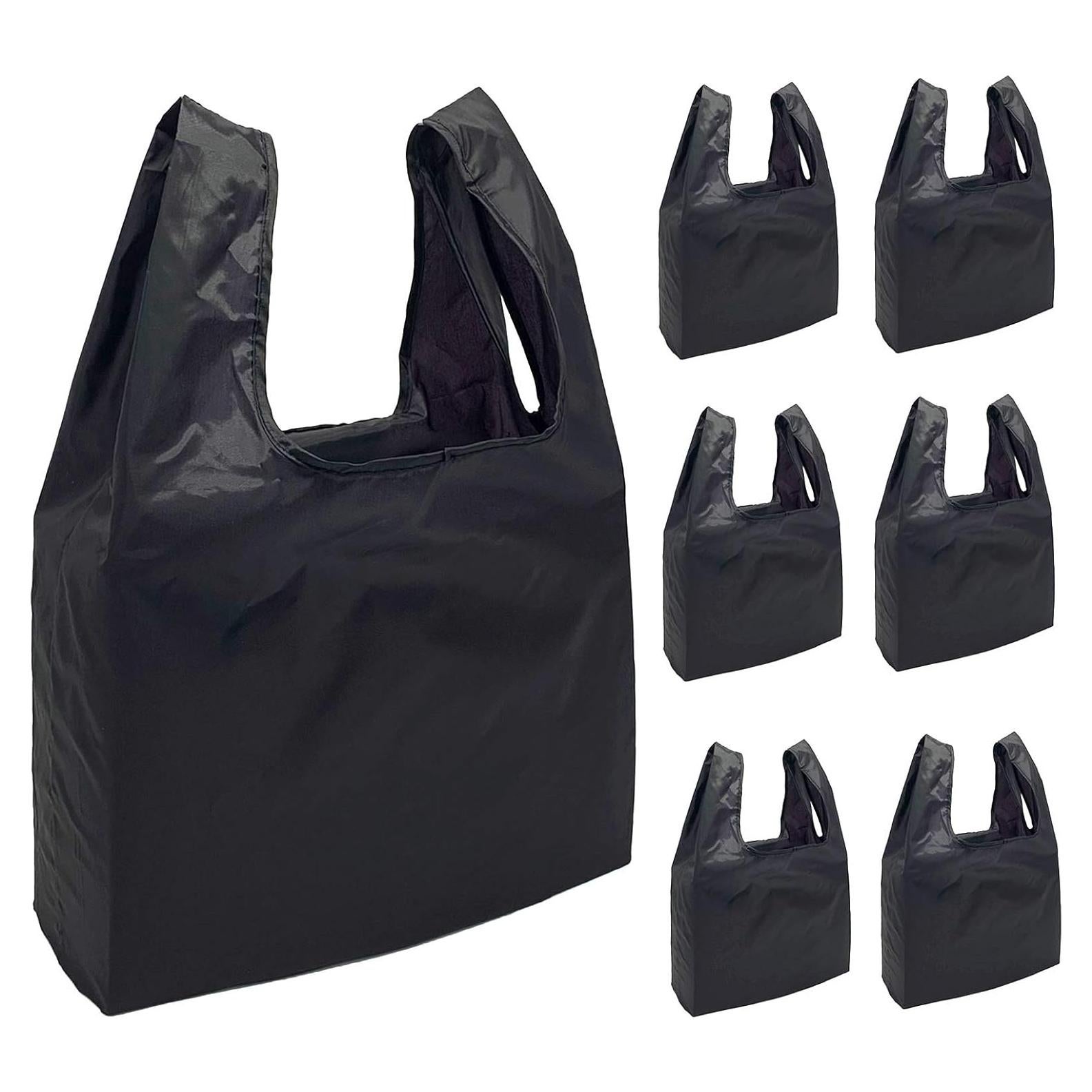 6 Bolsas de Compras Reutilizables Plegables LKEX - Impermeables