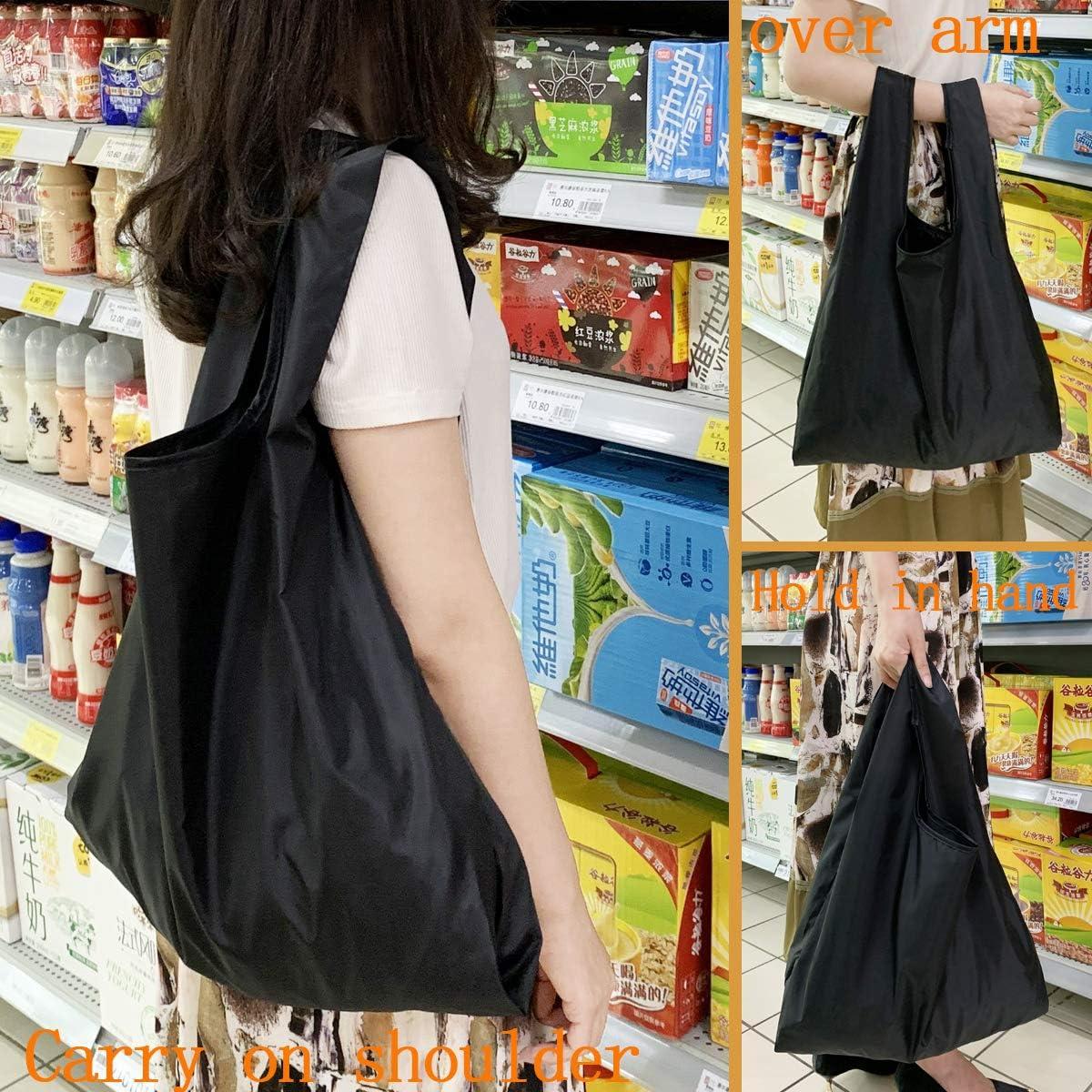 6 Bolsas de Compras Reutilizables Plegables LKEX - Impermeables