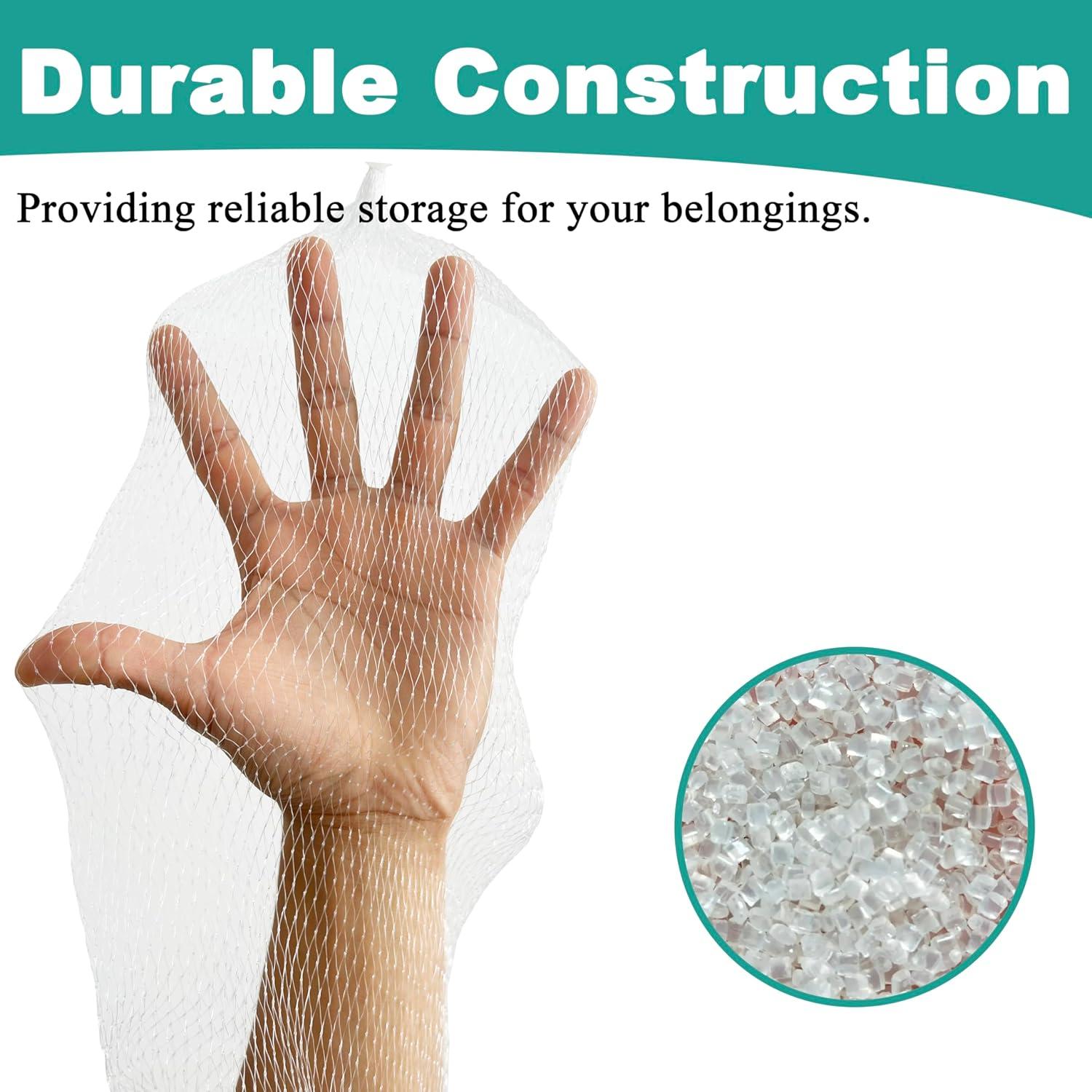 Paquete de 100 Bolsas de Malla Reutilizables 61 cm Rojo