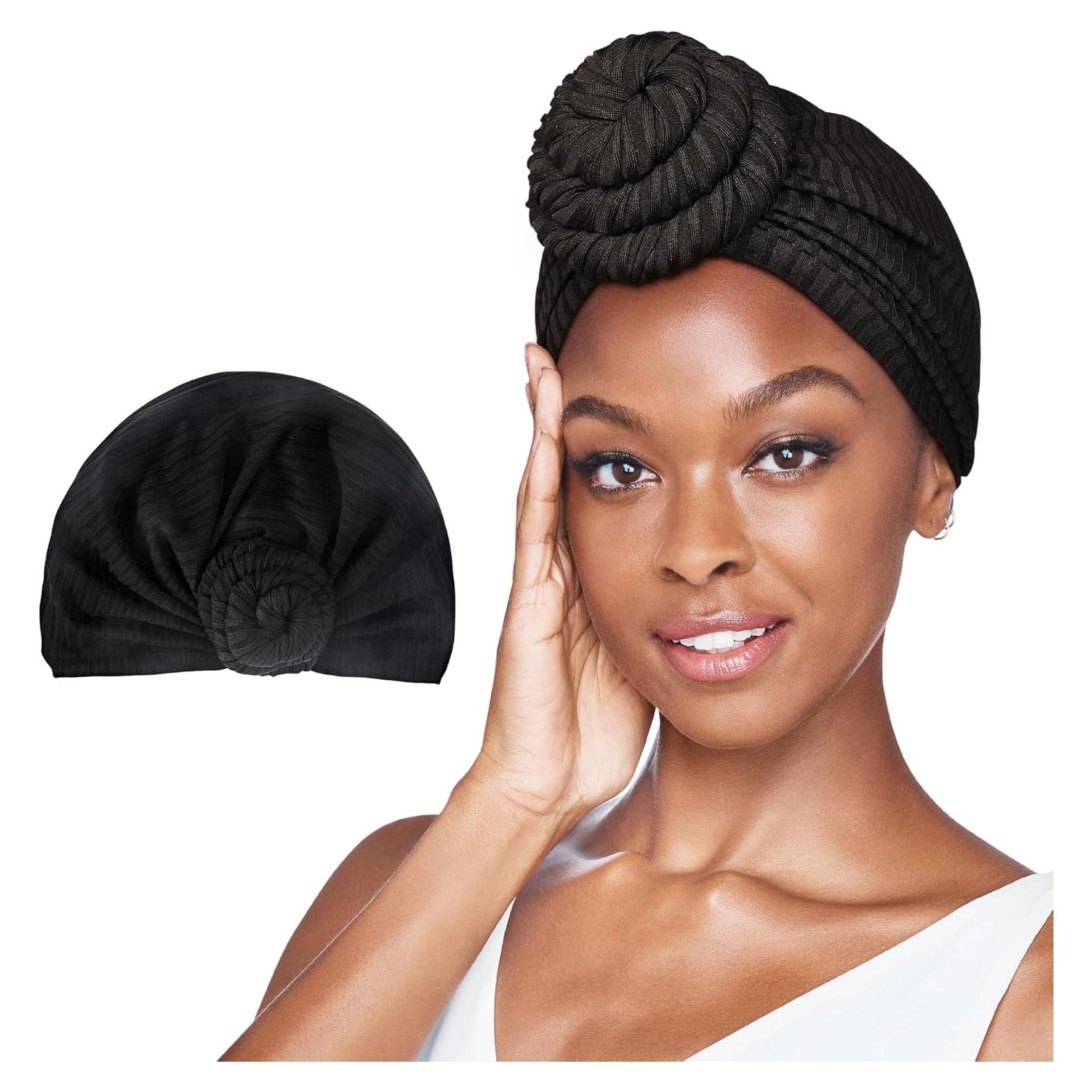 Turbante Rojo por Kiss con Interior de Satén para Mujeres