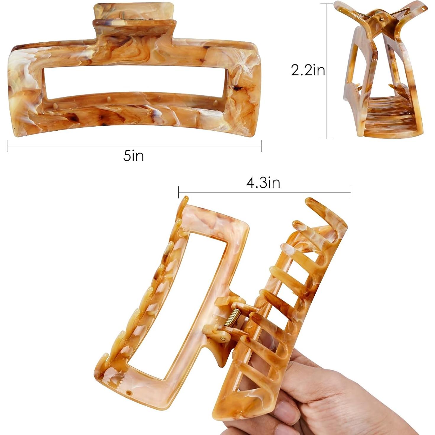 3 Clips de Garra Grande SHINLEA Antideslizantes 13cm