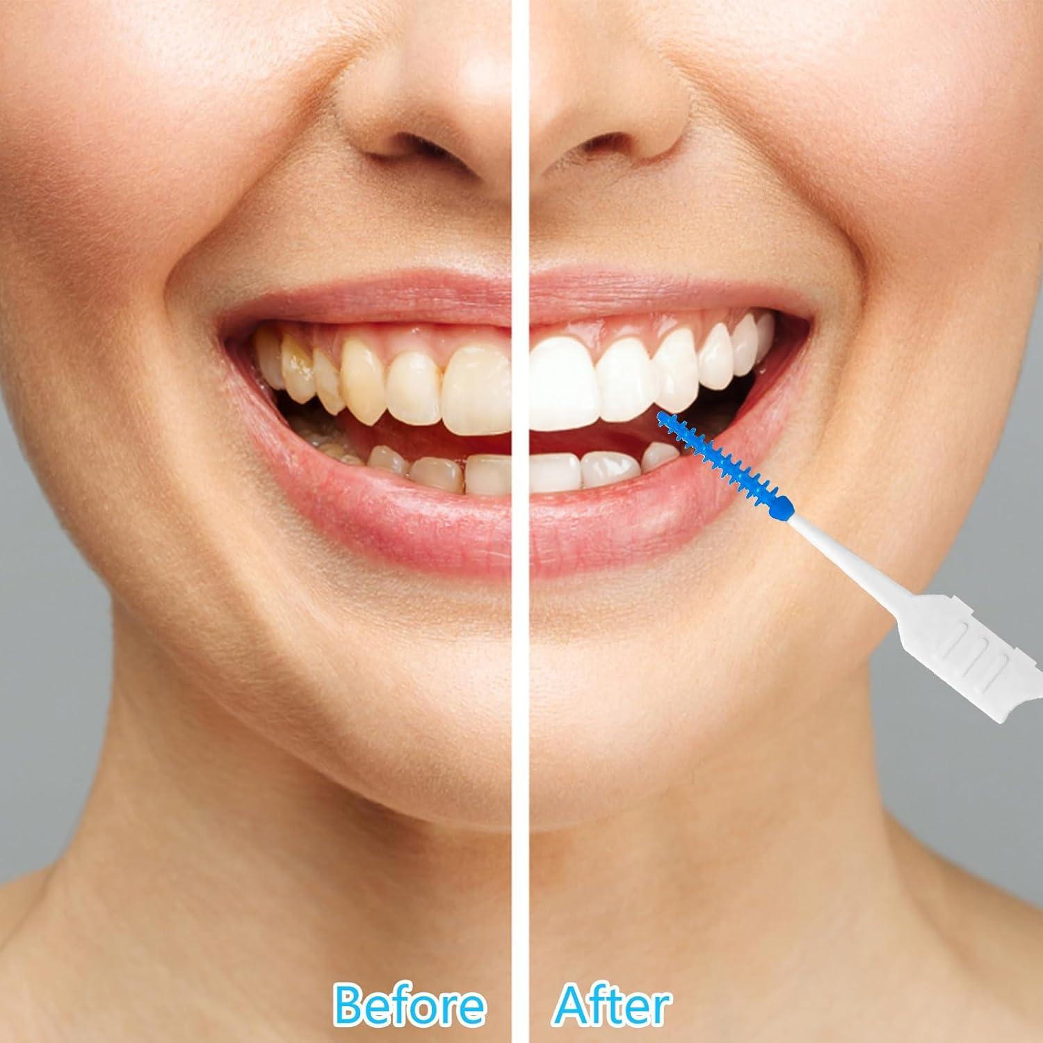 250 Palillos de Hilo Dental Lanjue Azul con Estuche