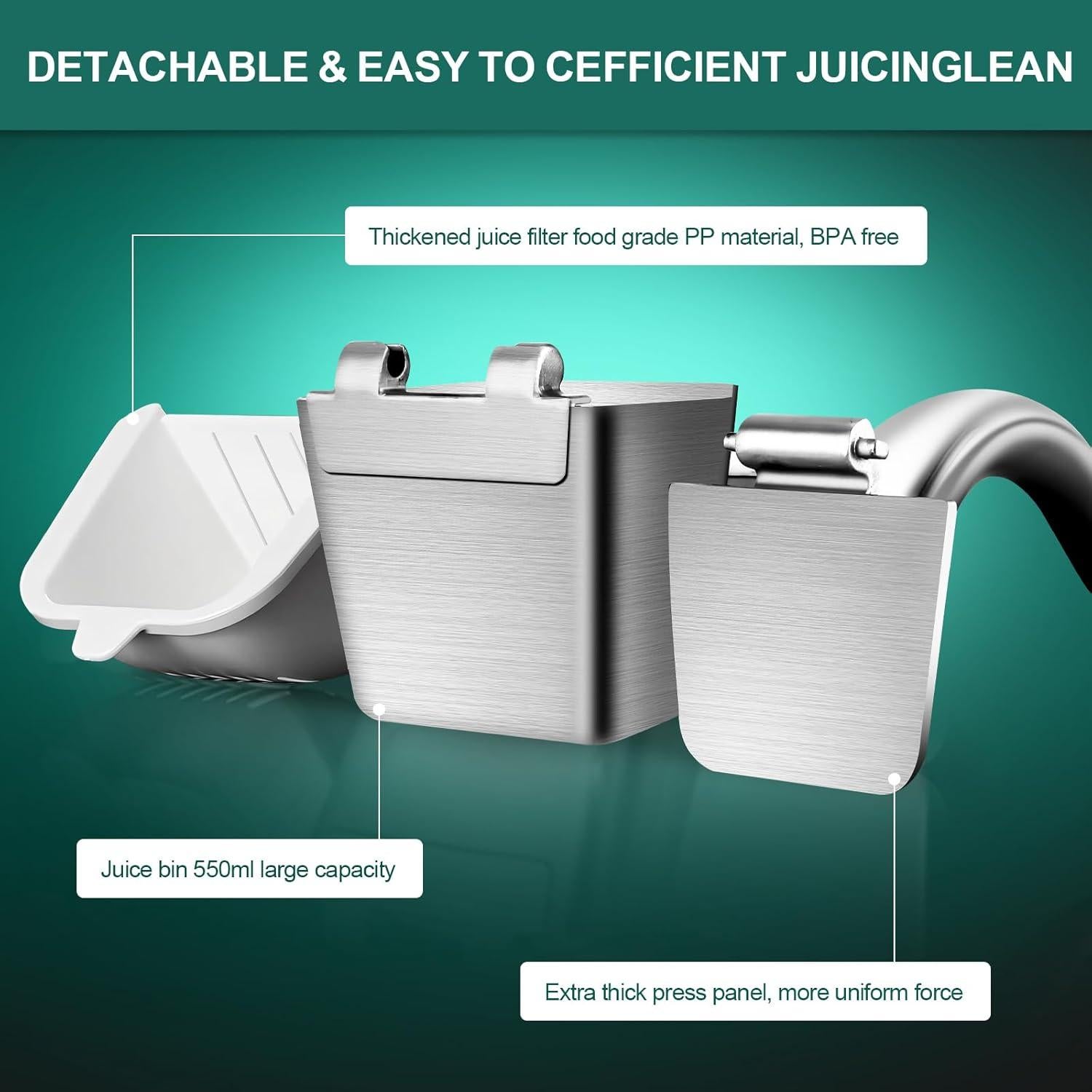 Prensa de Cítricos TaiPal de Acero Inoxidable 550 ml/min