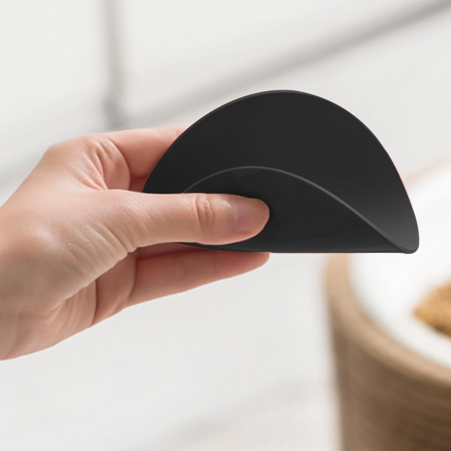 Carrotez 2 Tapas de Silicona Reutilizables para Tazas - Negro