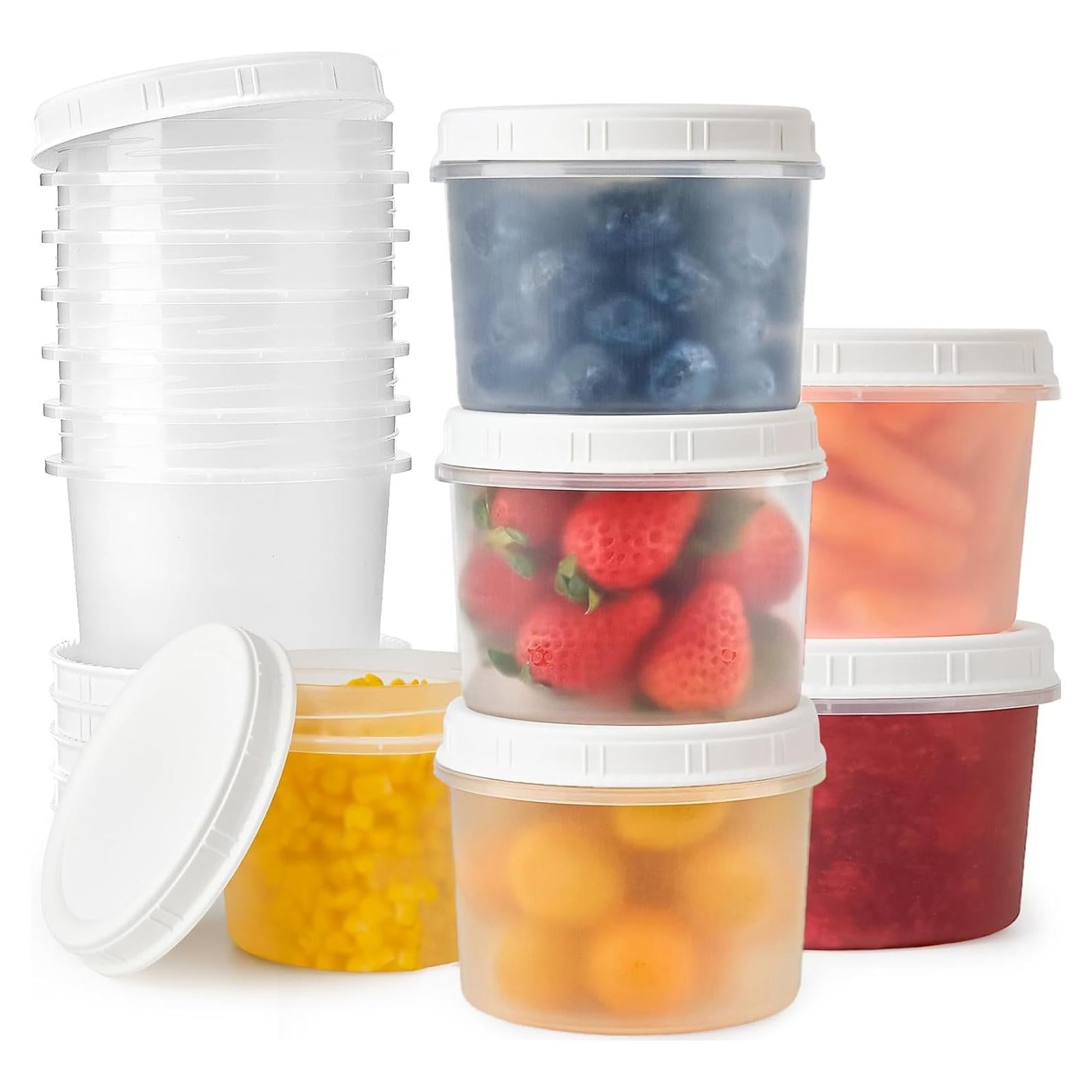 Contenedores de Almacenamiento de Alimentos TUZAZO 12 oz - 6 Piezas