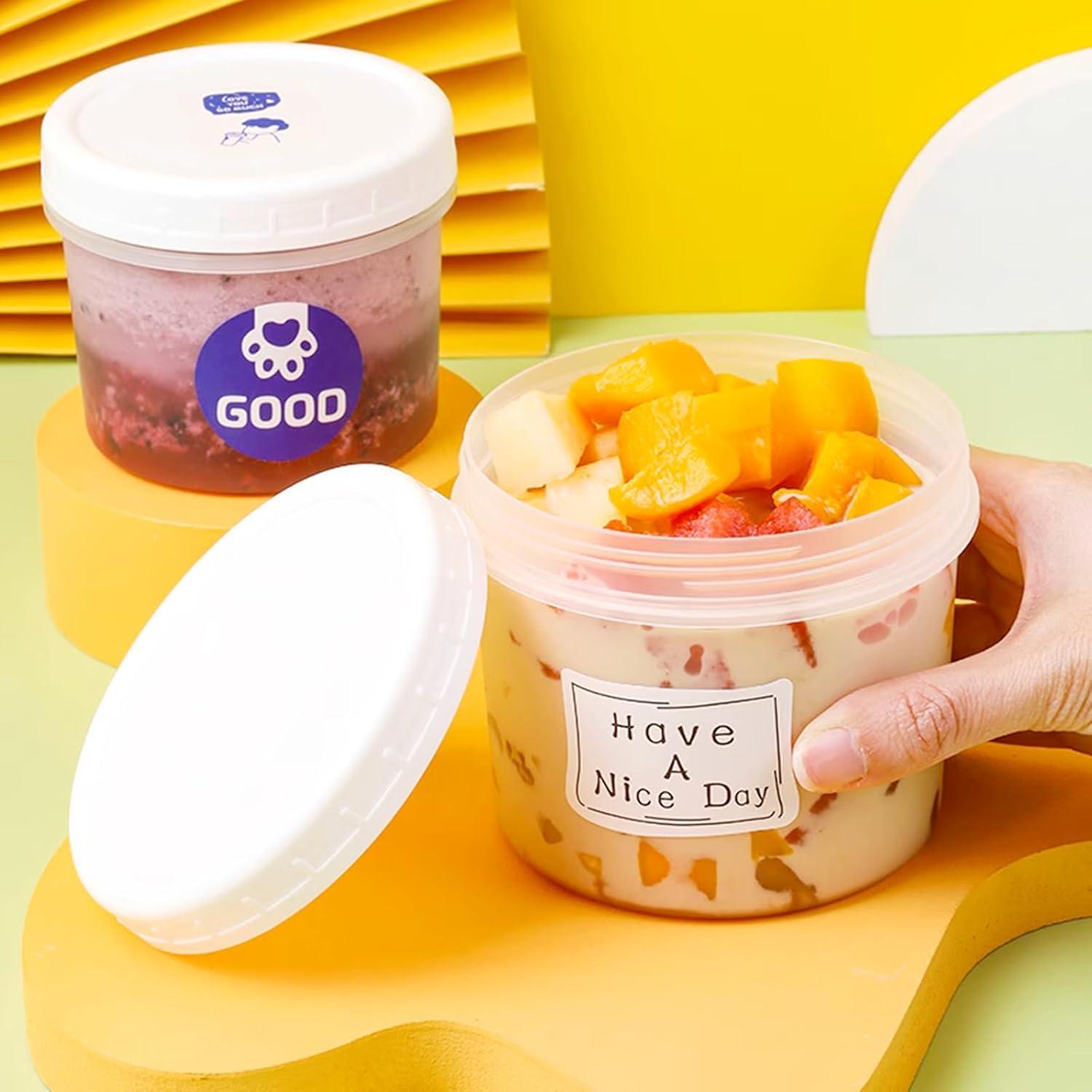 Contenedores de Almacenamiento de Alimentos TUZAZO 12 oz - 6 Piezas