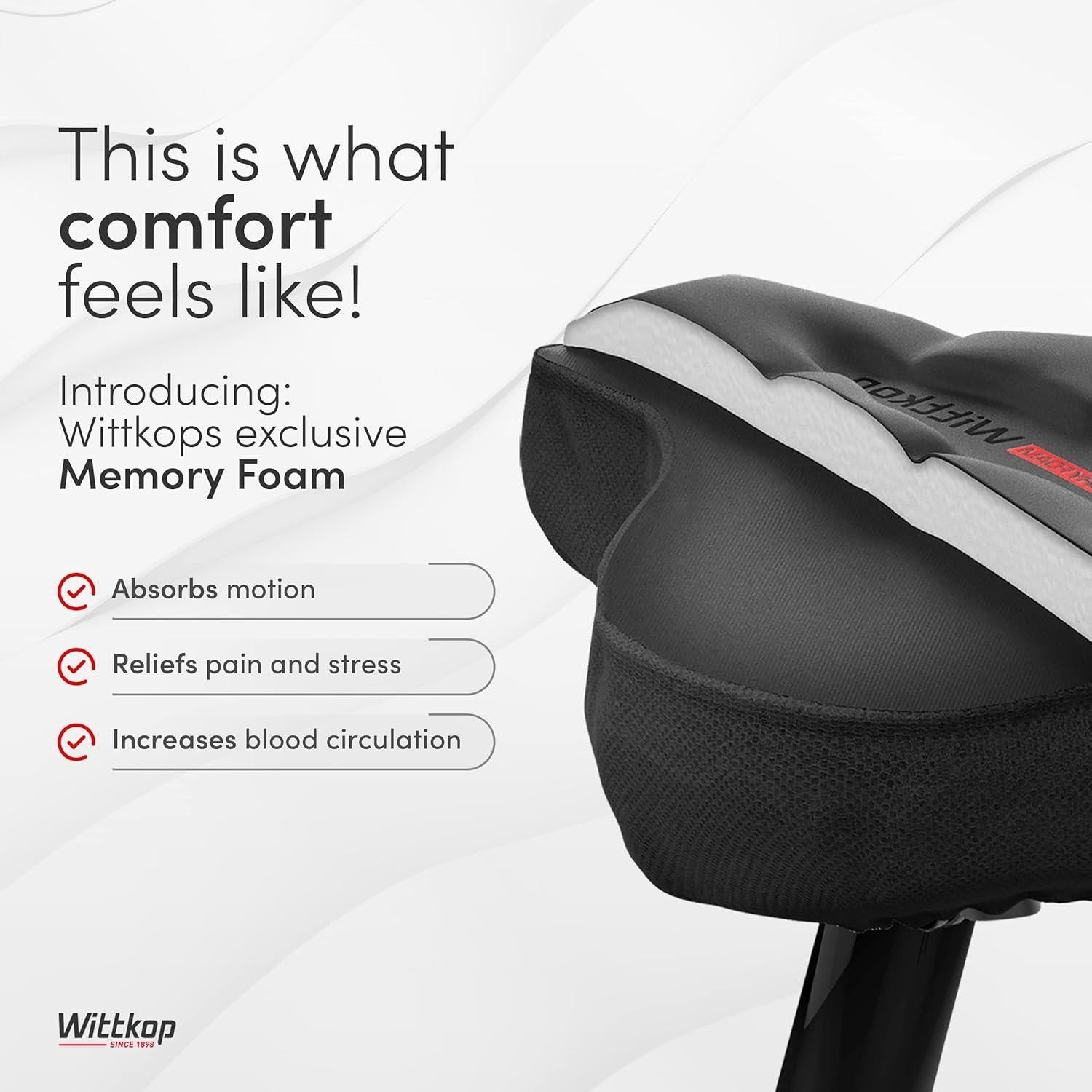 Funda de Asiento de Bicicleta Wittkop Ciudad Espuma de Memoria