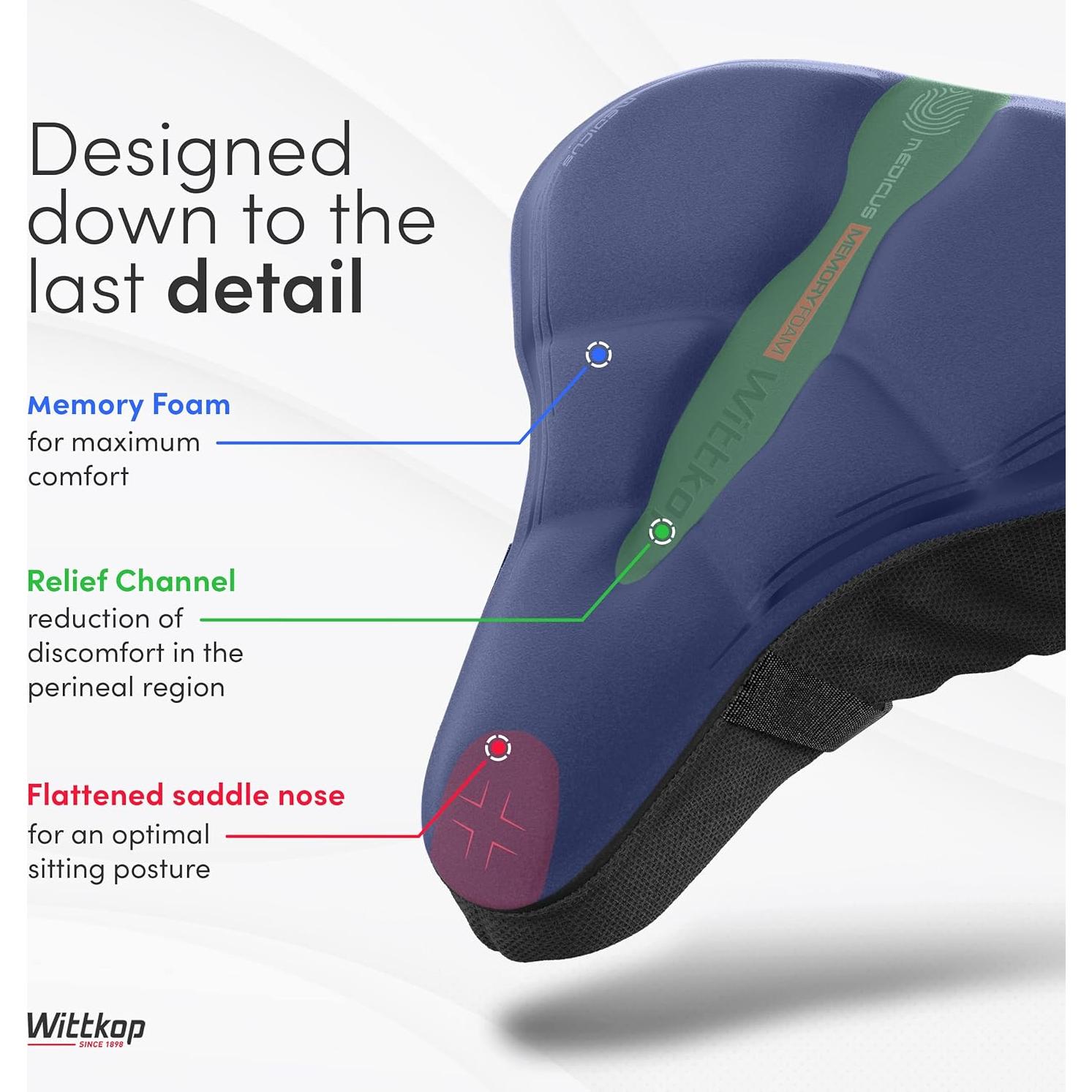 Funda de Asiento de Bicicleta Wittkop Ciudad Espuma de Memoria